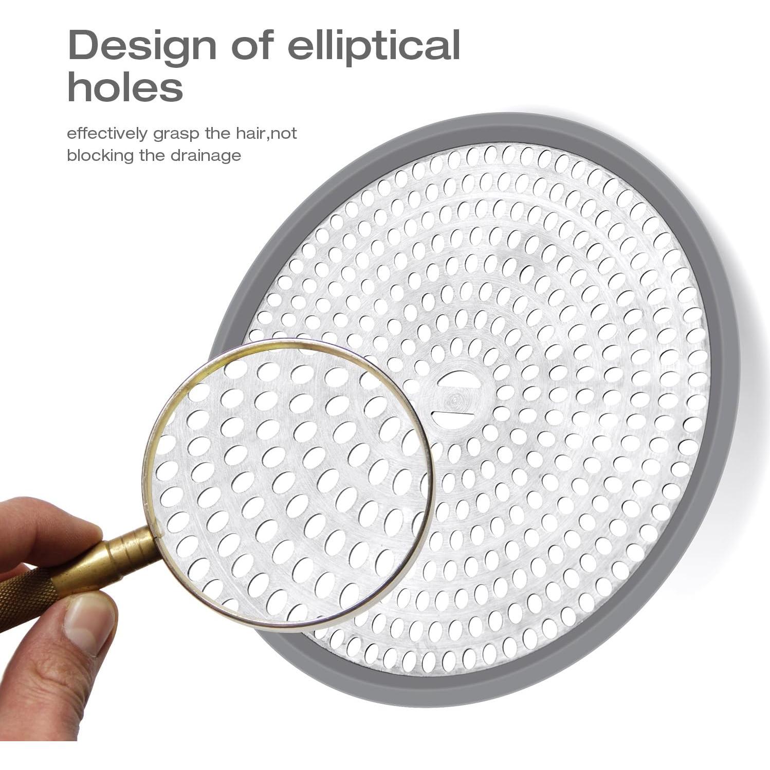 Captador de Cabello LEKEYE Drenaje Ducha Acero Inoxidable