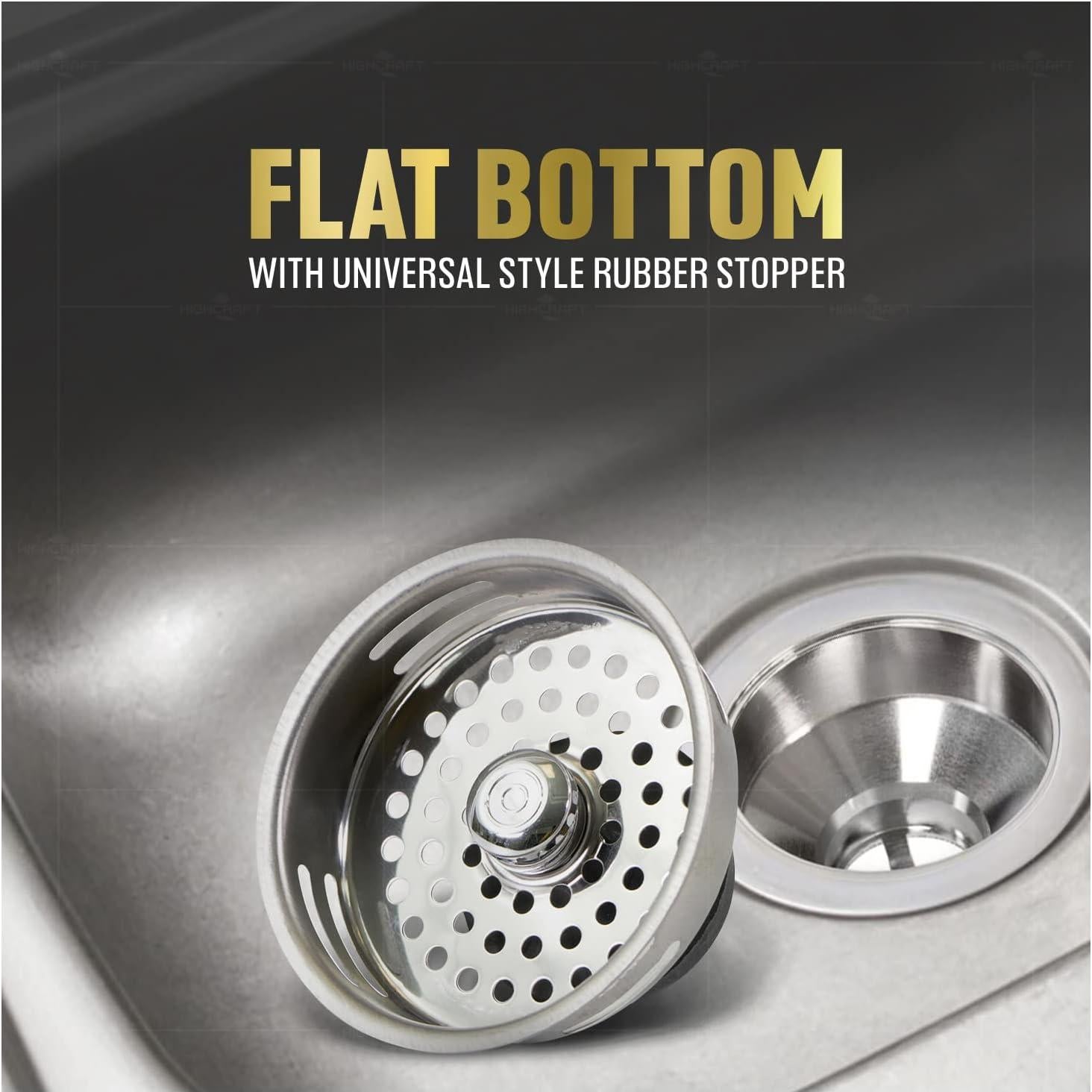 Canasta colador fregadero acero inoxidable Highcraft 9843 8,89 cm