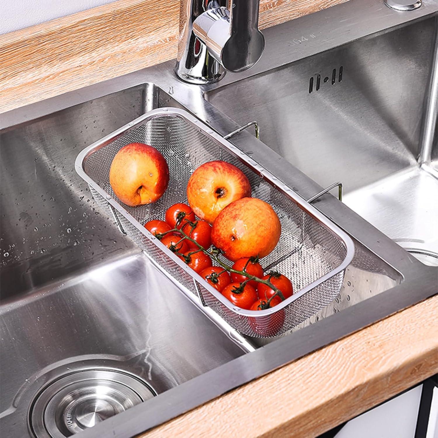 Canasta de desagüe Jihocrex acero inoxidable 26,9x11,9 cm