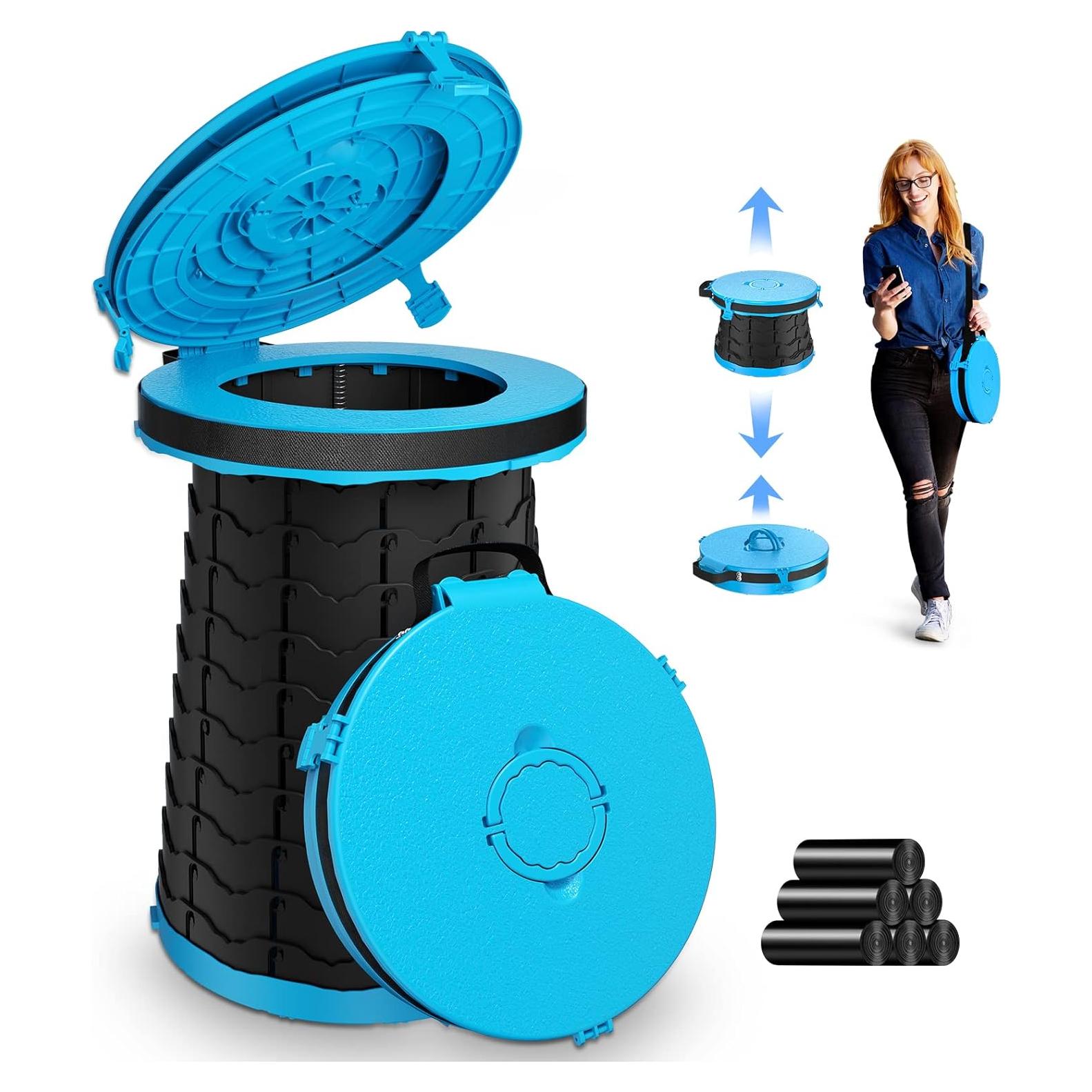 Inodoro Portátil Panmout XXL Ajustable 50 cm para Camping