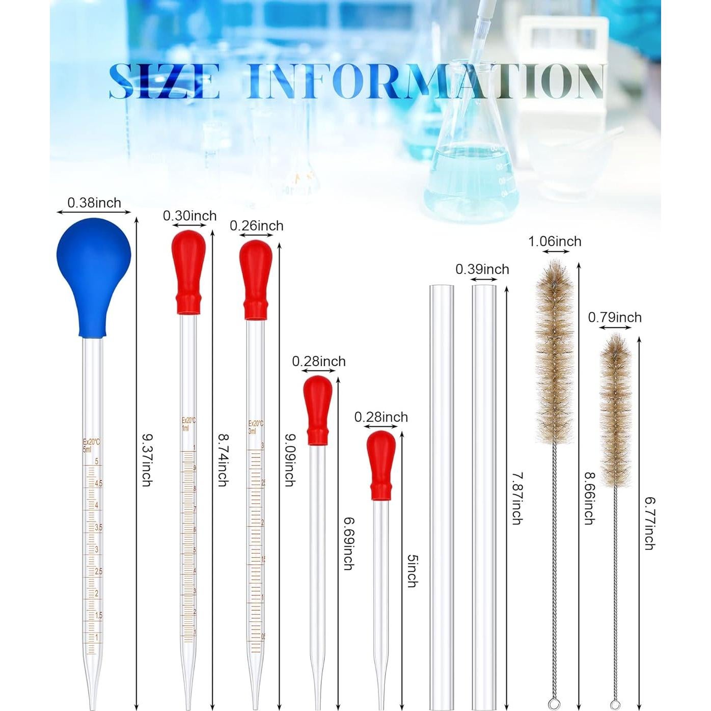 Juego de Cristalería de Laboratorio Flutesan 18 Piezas