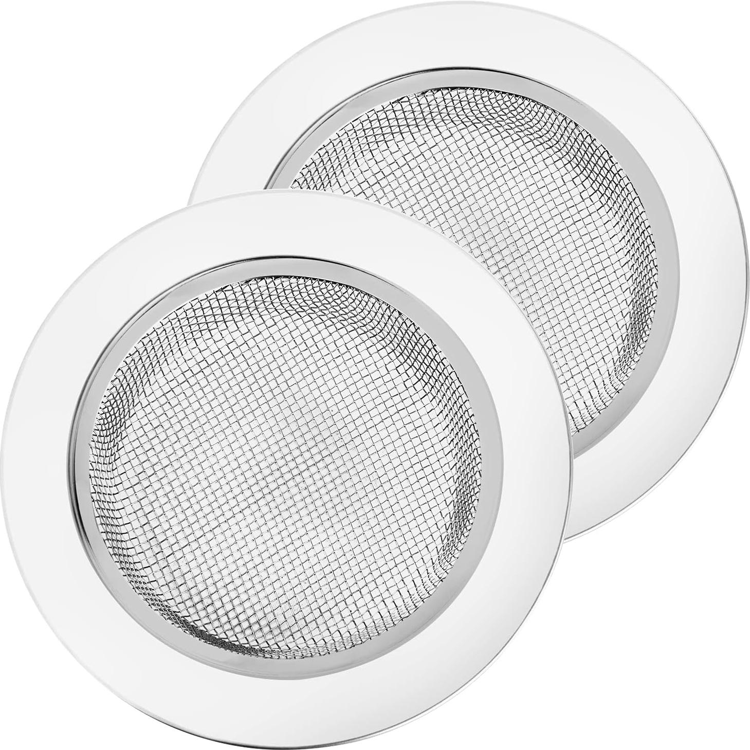 Colador de Fregadero de Acero Inoxidable CORNERJOY 2PCS 11.4cm