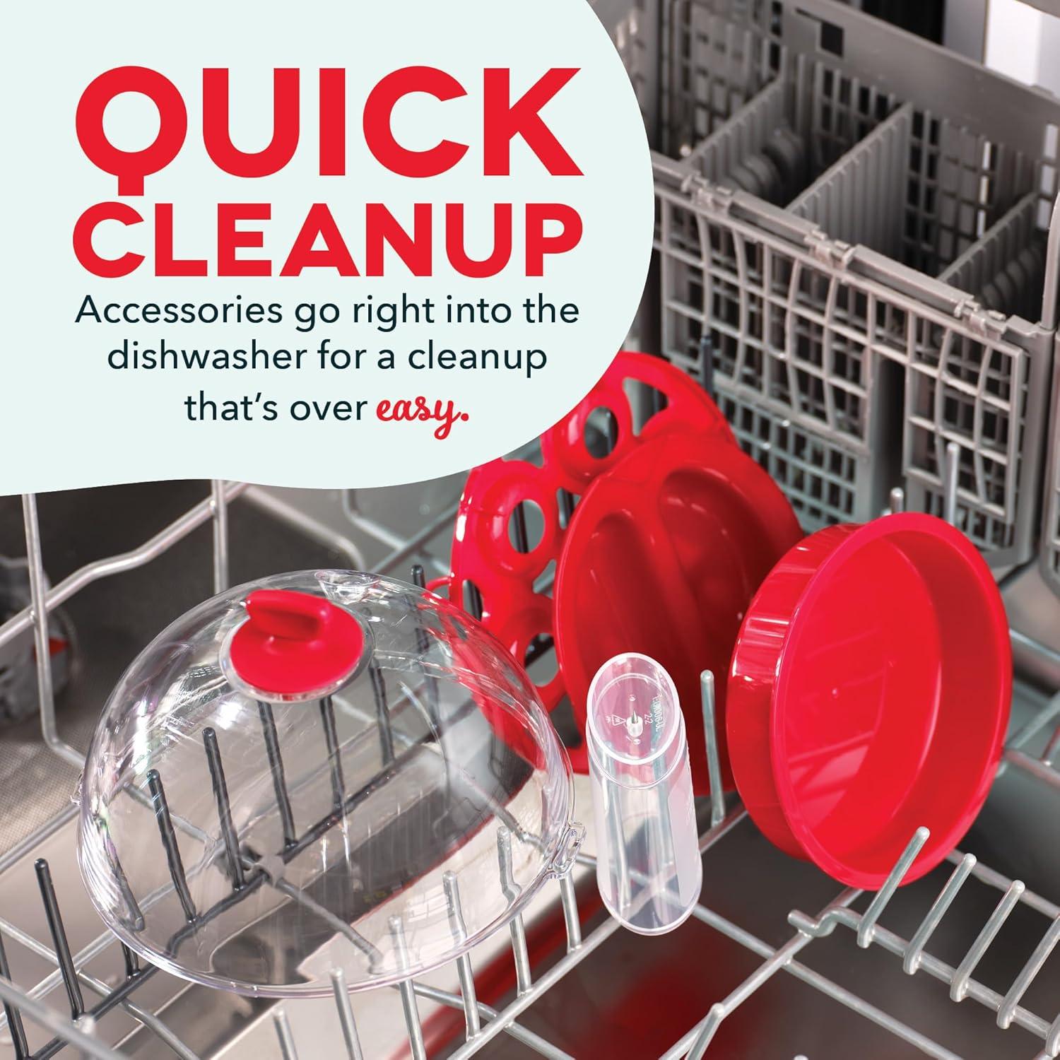 Cocedor de Huevos DASH Rapid 7 Huevos Eléctrico Rojo