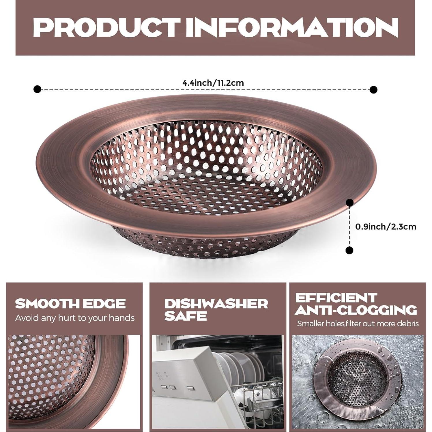 Filtro de Fregadero Retisee Acero Inoxidable 2 Pcs 11.2 cm