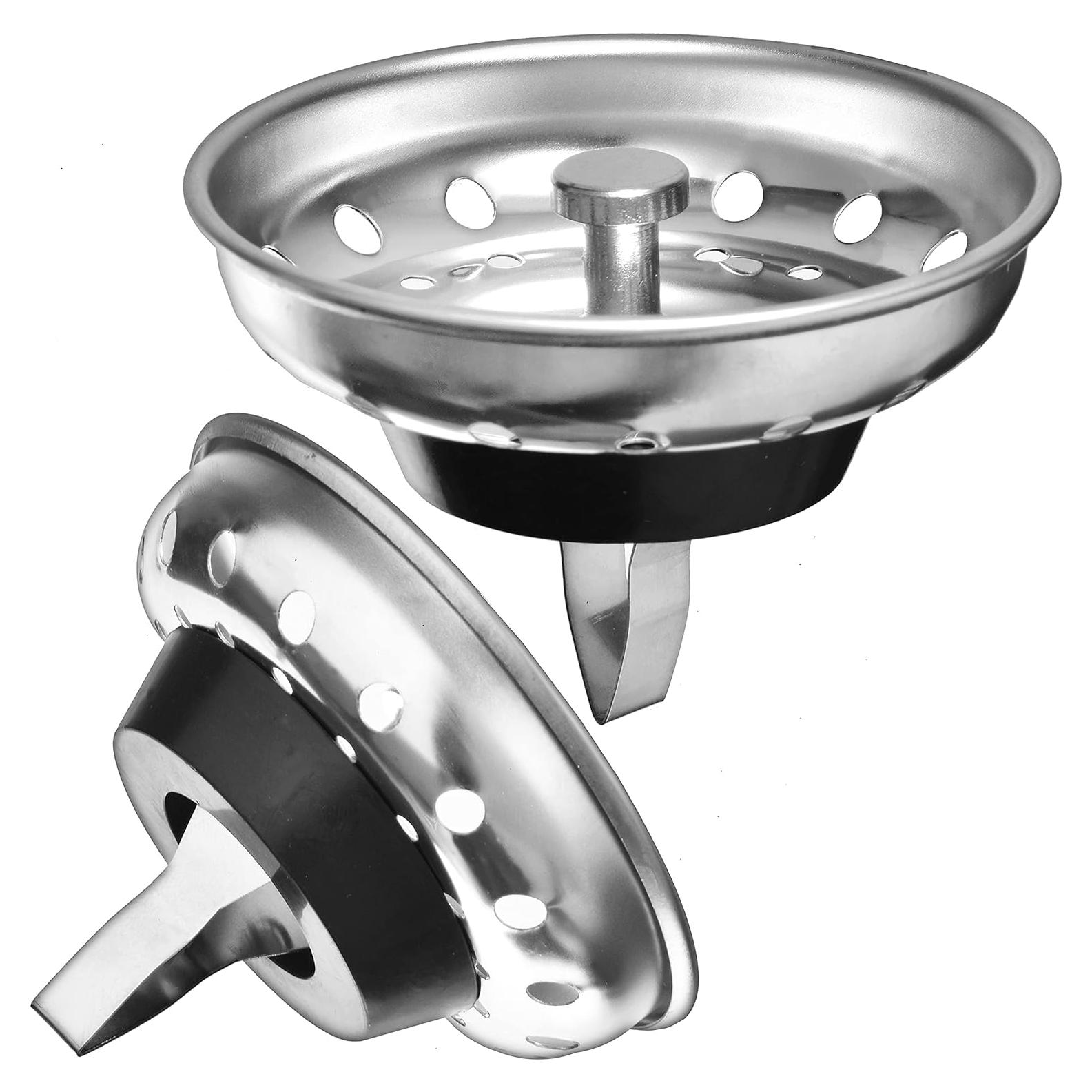 Paquete de 2 Filtro y Tapón de Fregadero Hilltop 8,89 cm