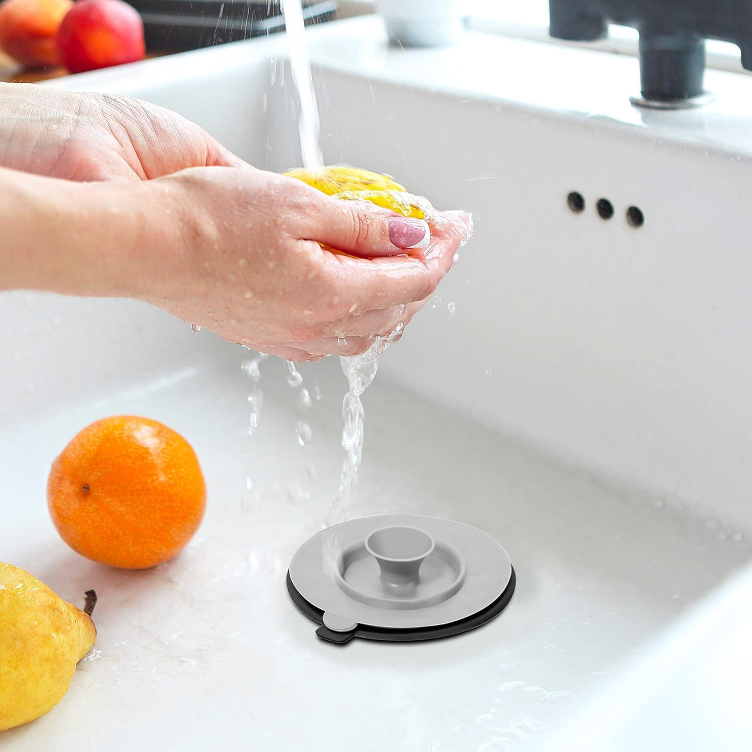 Conjunto colador y tapón de silicona OGGI 11.75 cm negro