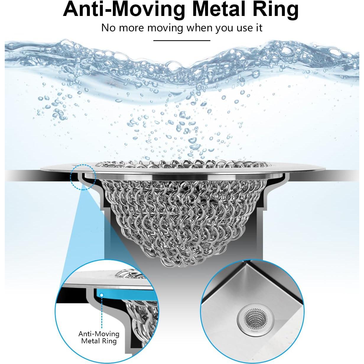 Colador de Fregadero Wokdada Acero Inoxidable 304 11 cm