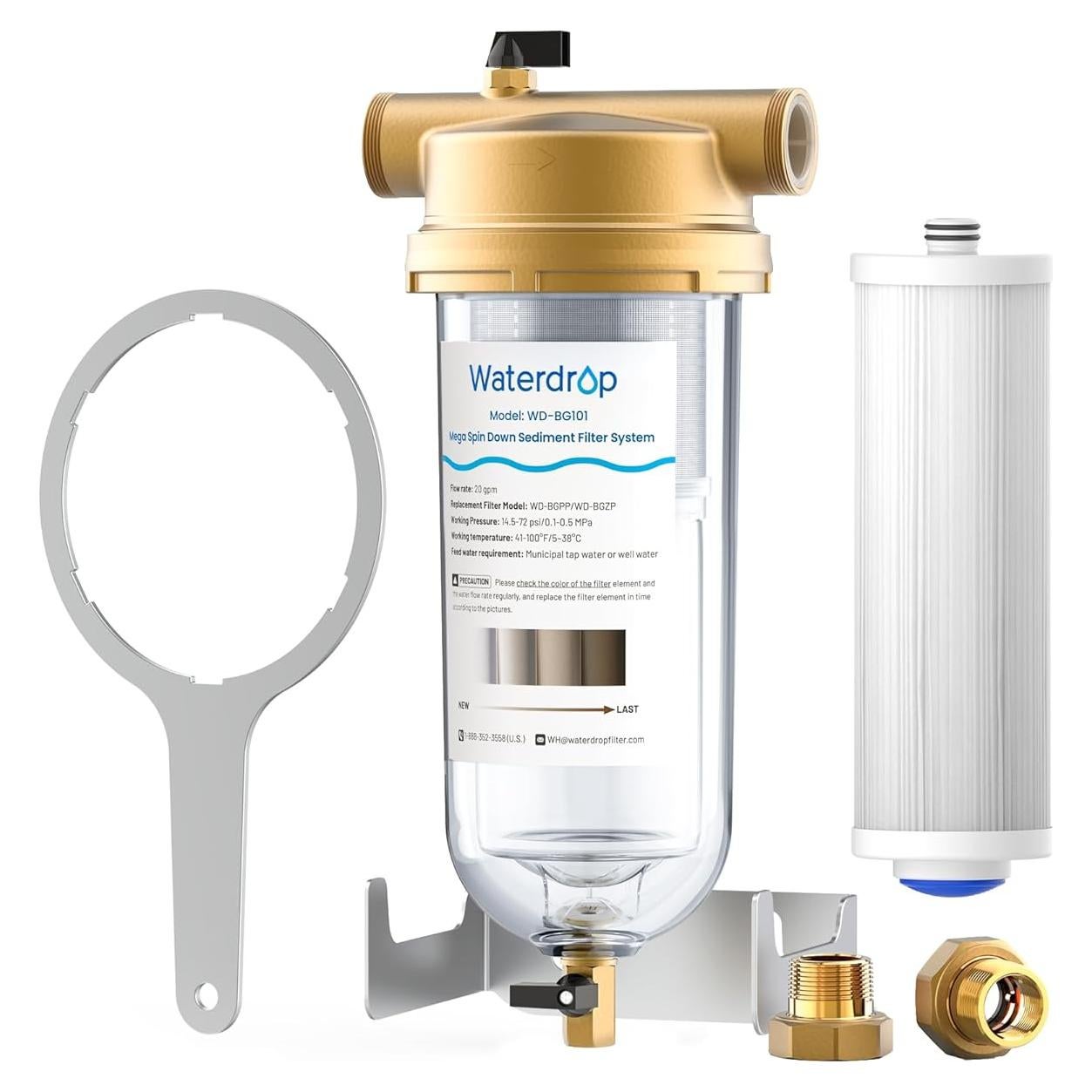 Filtro de Sedimentos Waterdrop WD-BG101 100 Micrones