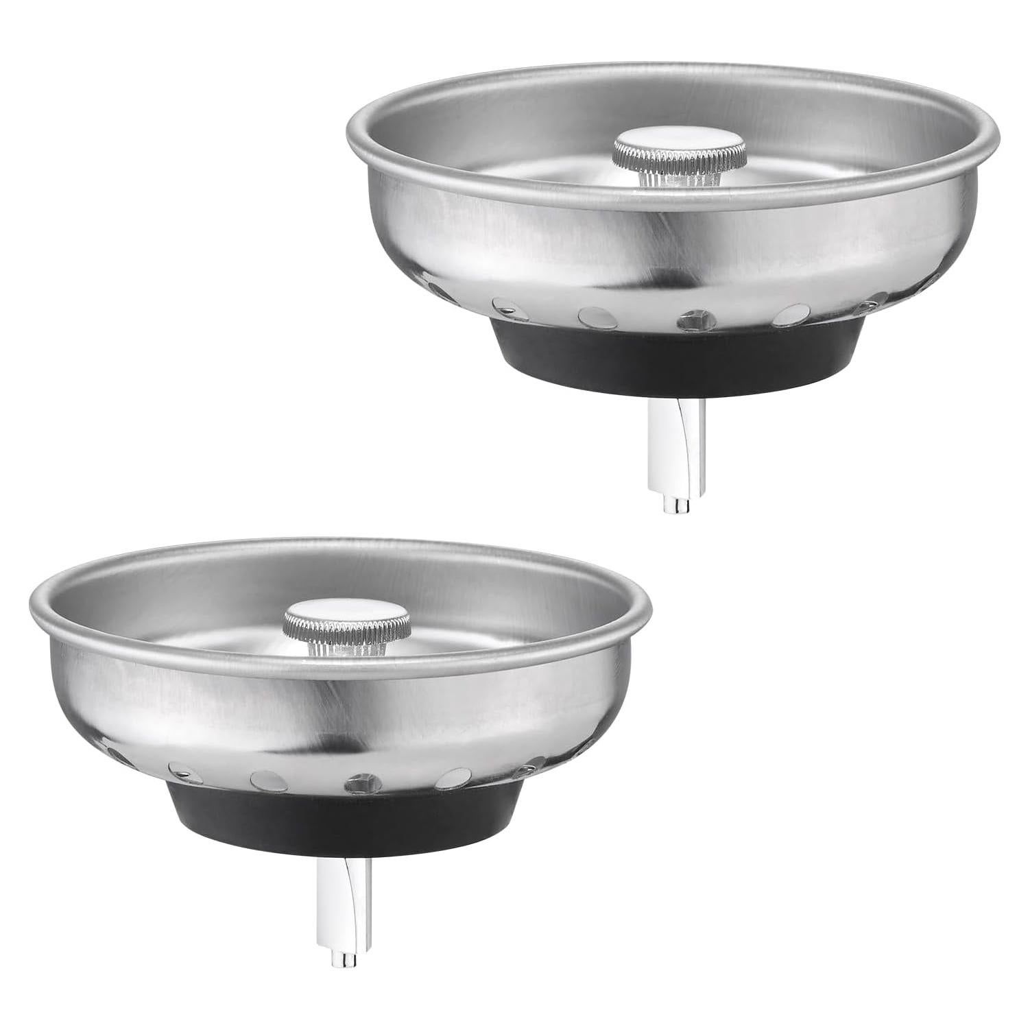 Combo 2 Filtros y Tapas Fregadero Cocina ADKADI Acero Inoxidable