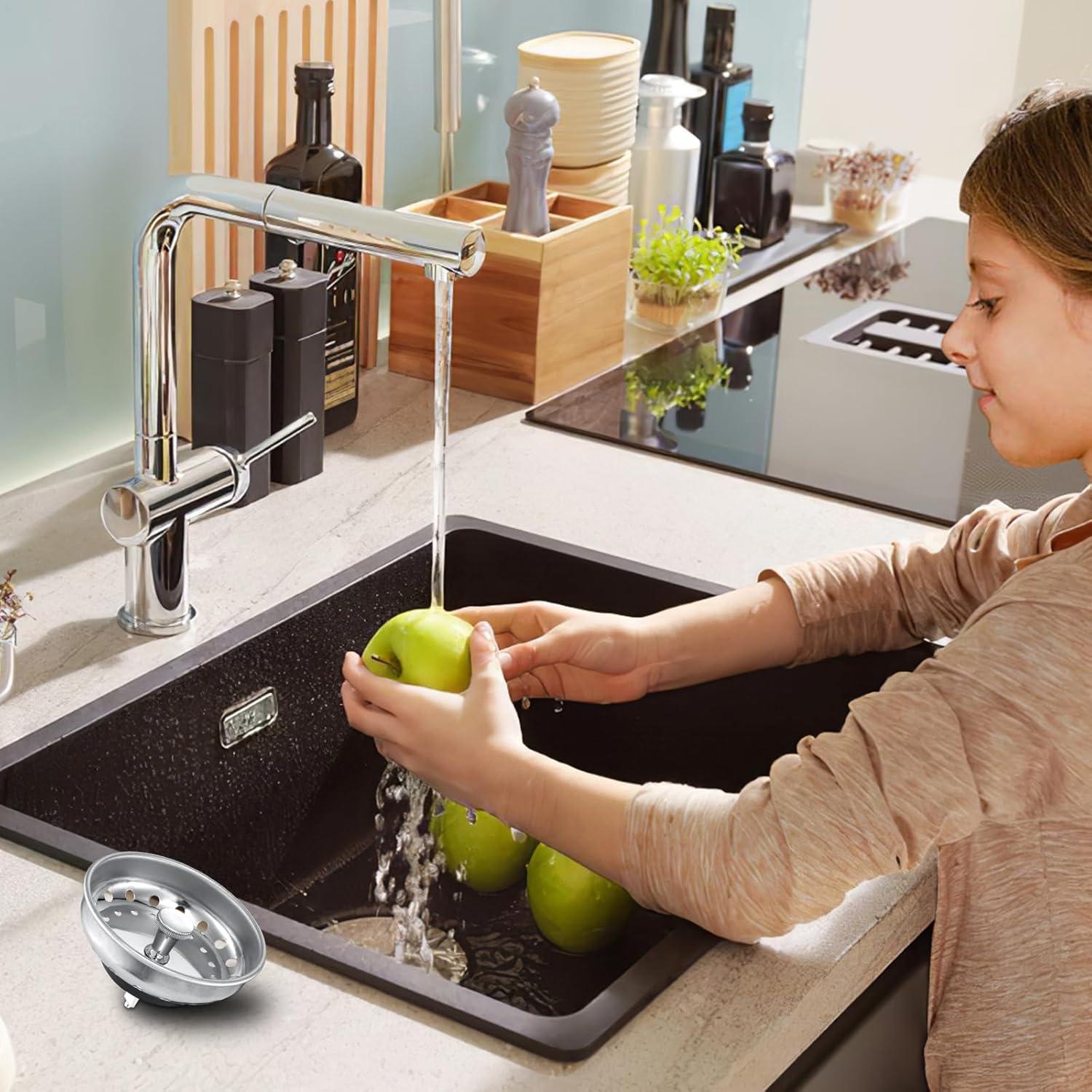 Combo 2 Filtros y Tapas Fregadero Cocina ADKADI Acero Inoxidable