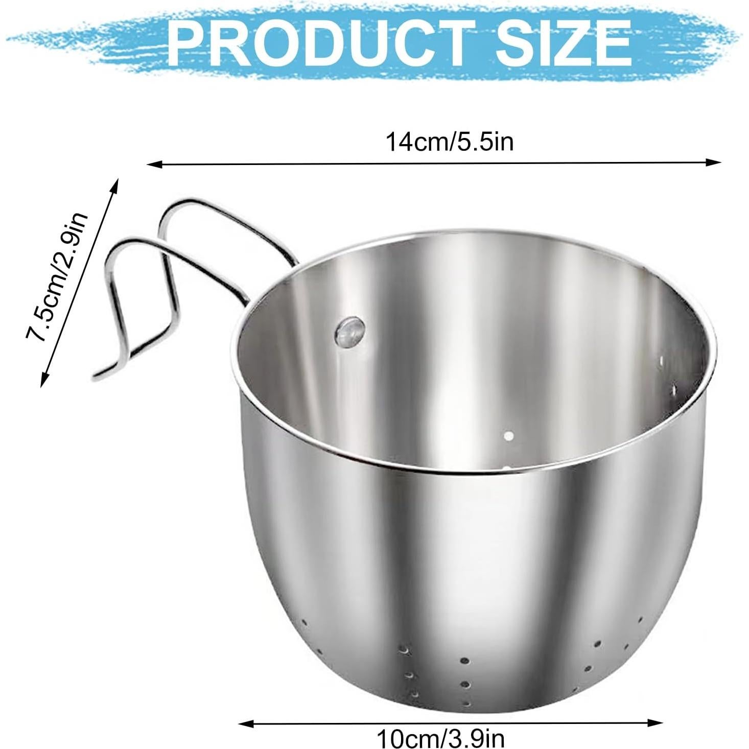 Catcher de Comida DINGPAI Acero Inoxidable 14x10x9.65cm