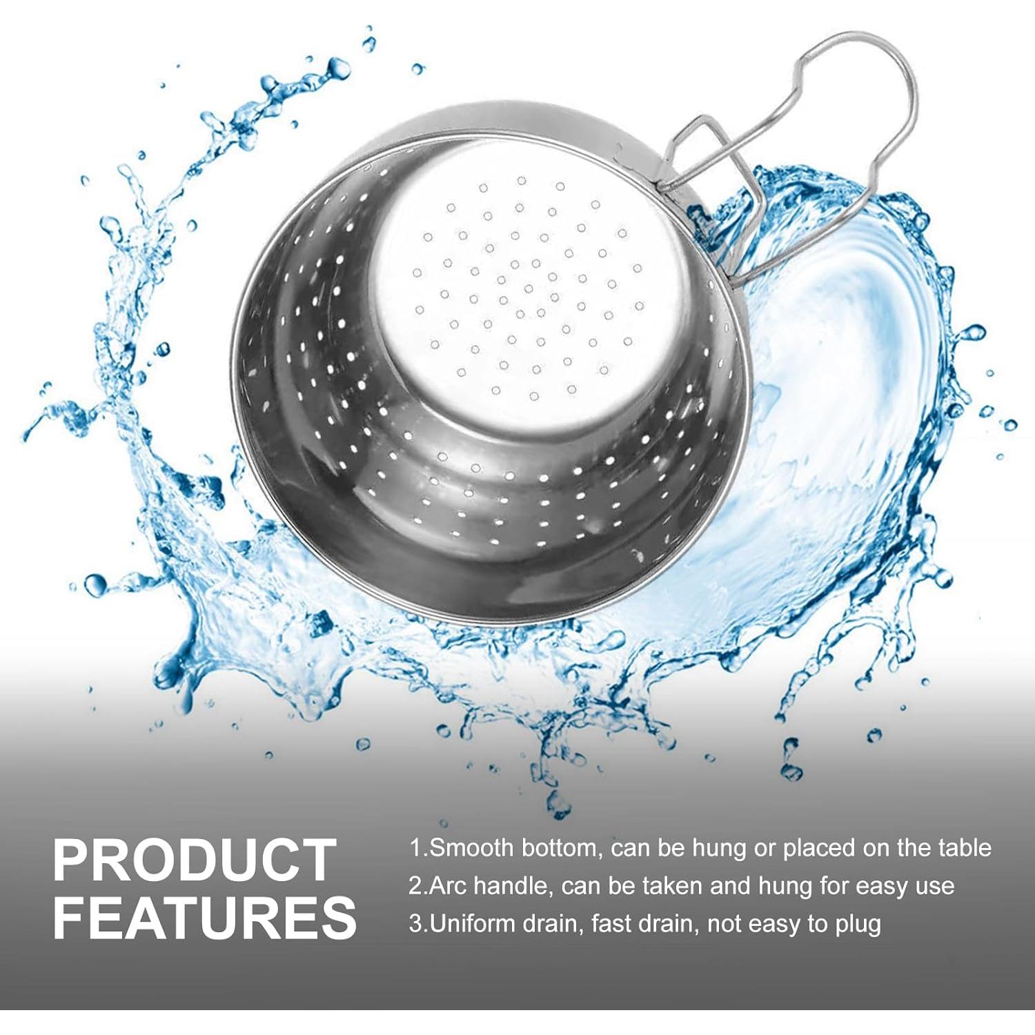 Catcher de Comida DINGPAI Acero Inoxidable 14x10x9.65cm