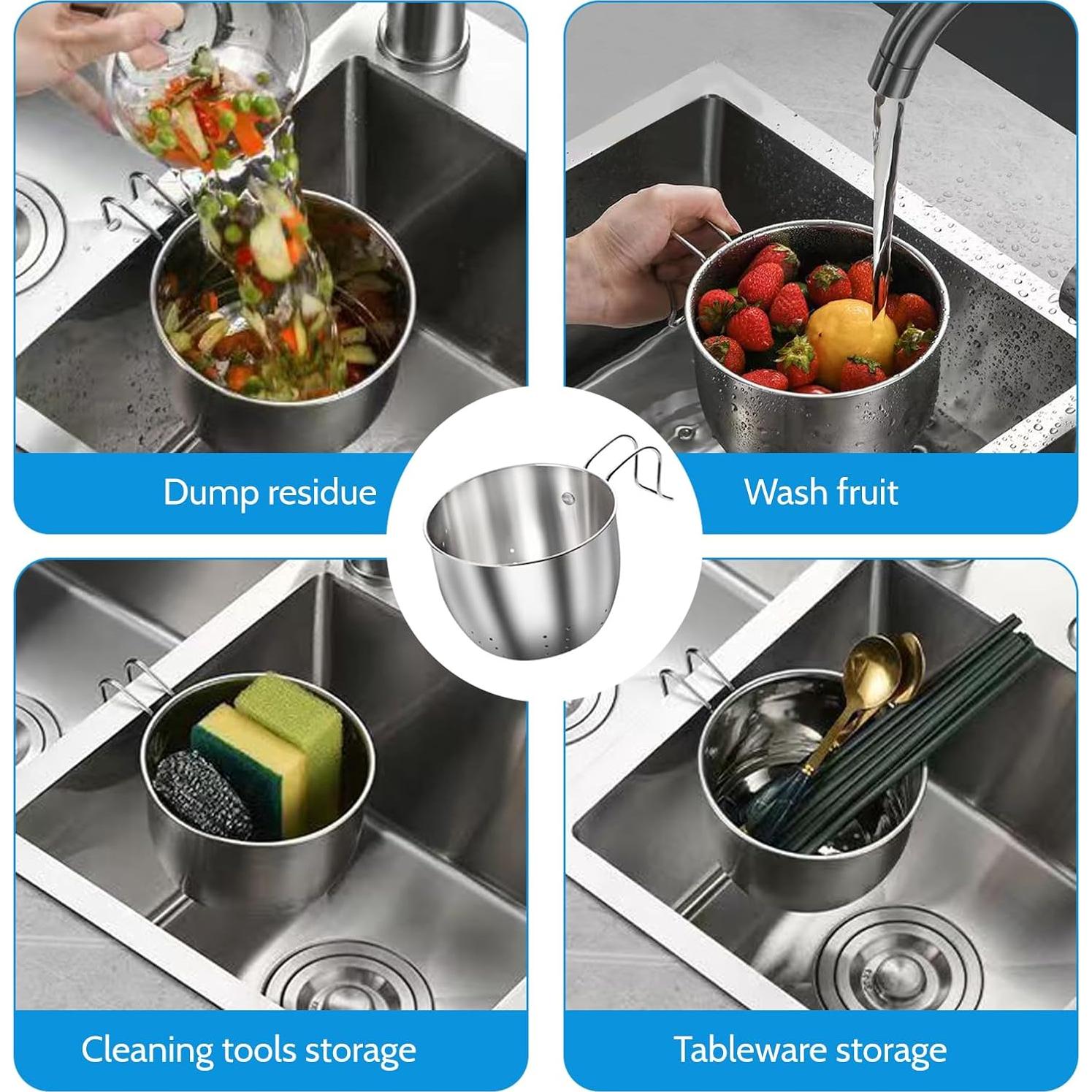 Catcher de Comida DINGPAI Acero Inoxidable 14x10x9.65cm