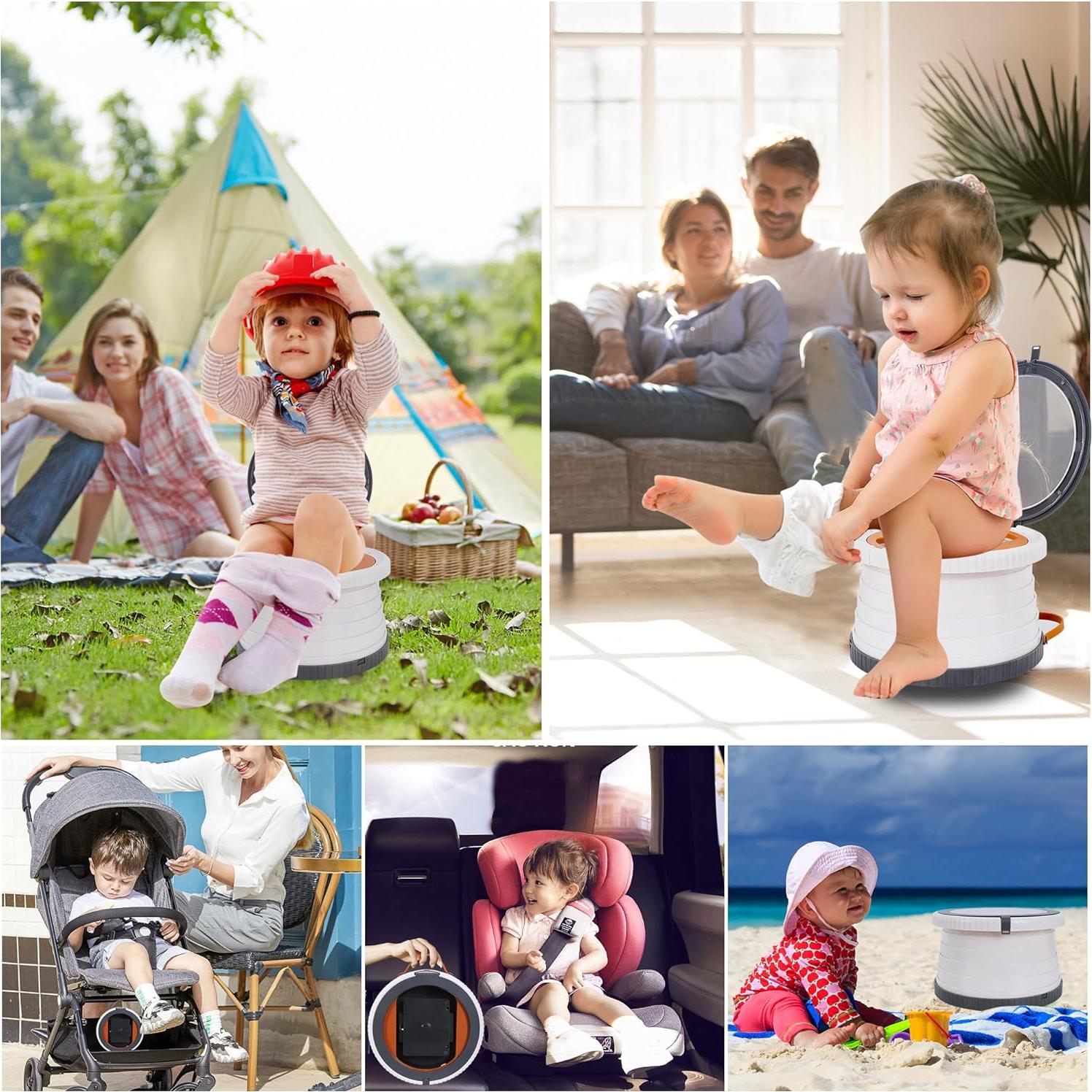 Inodoro portátil para niños G-88 con 75 bolsas de repuesto