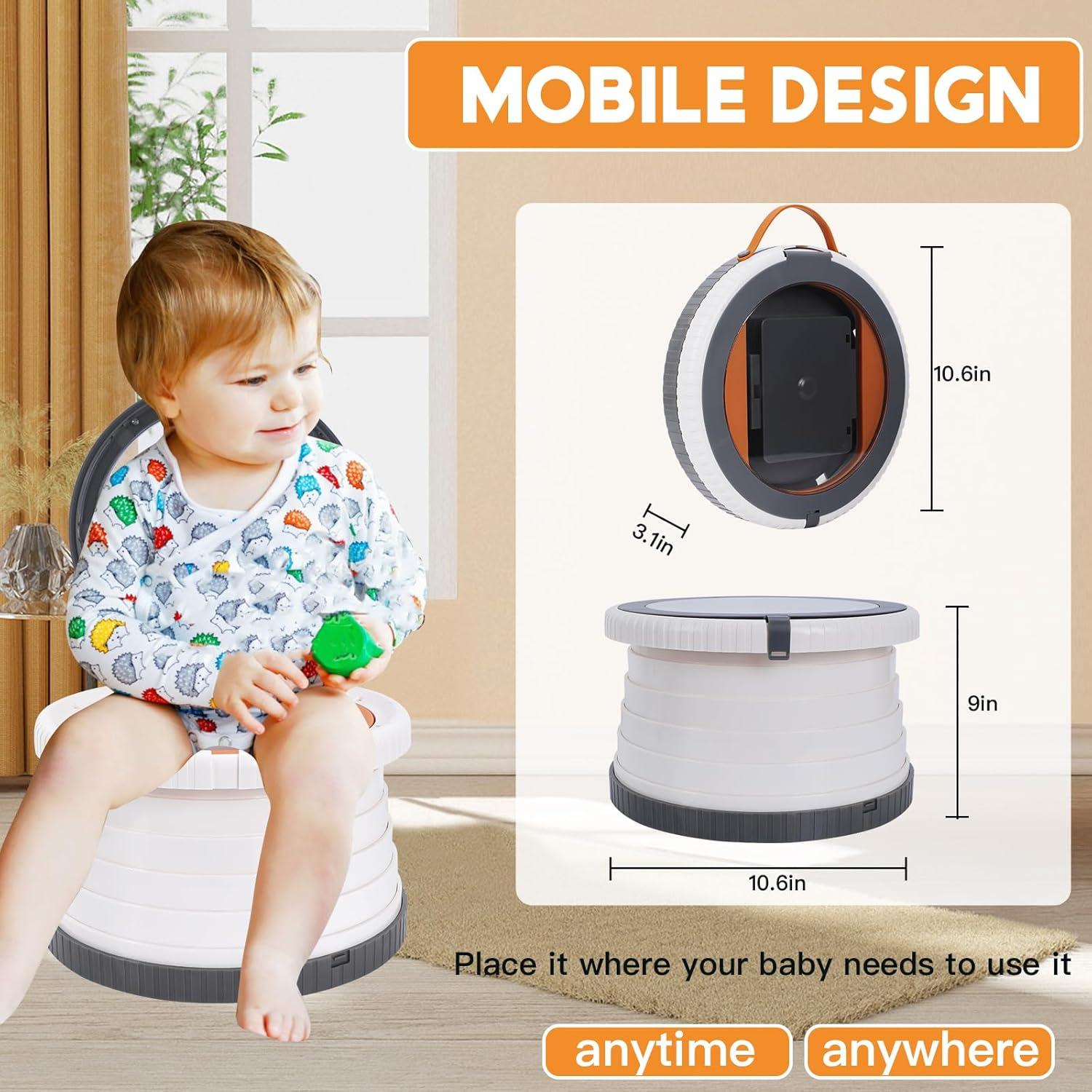 Inodoro portátil para niños G-88 con 75 bolsas de repuesto