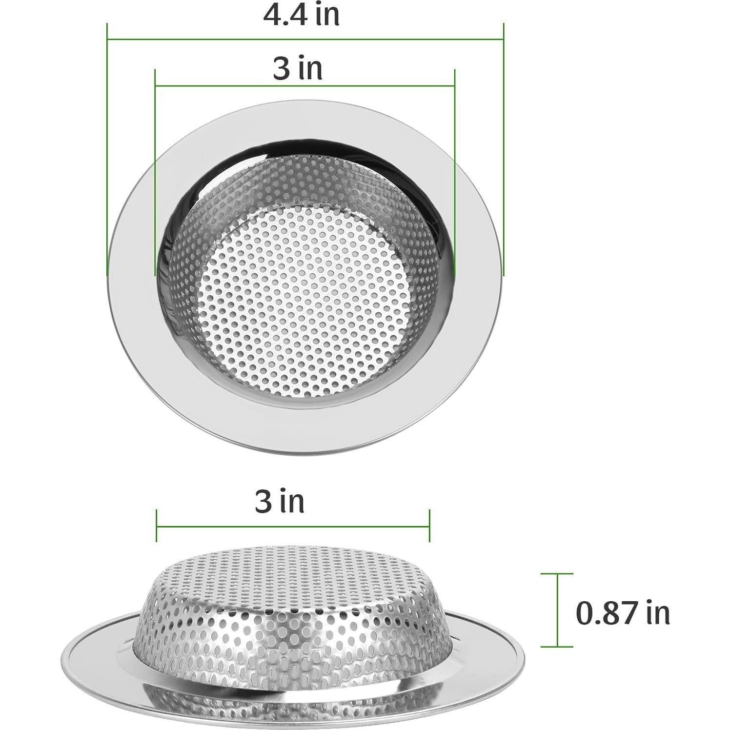 Filtro de desagüe de fregadero Windran 4.3" acero inoxidable