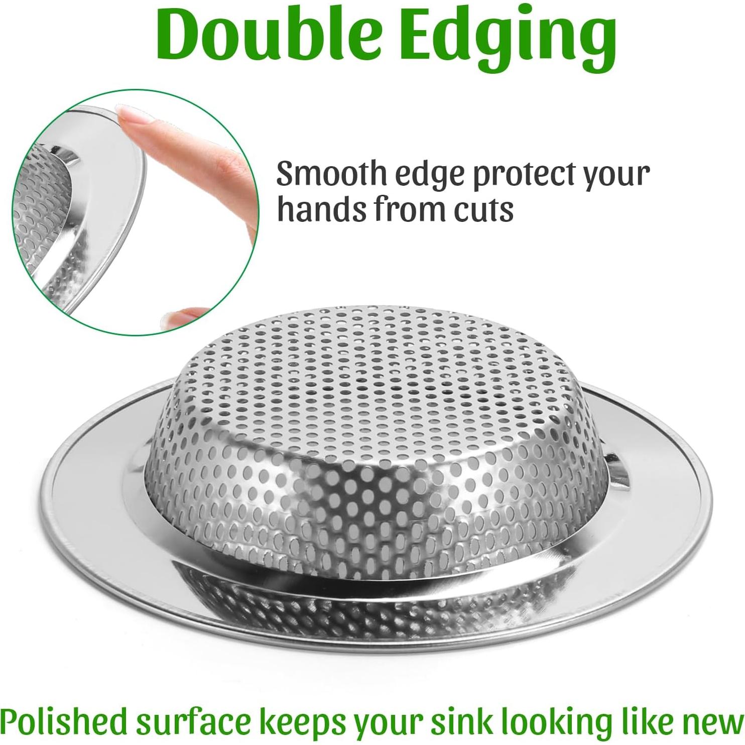 Filtro de desagüe de fregadero Windran 4.3" acero inoxidable