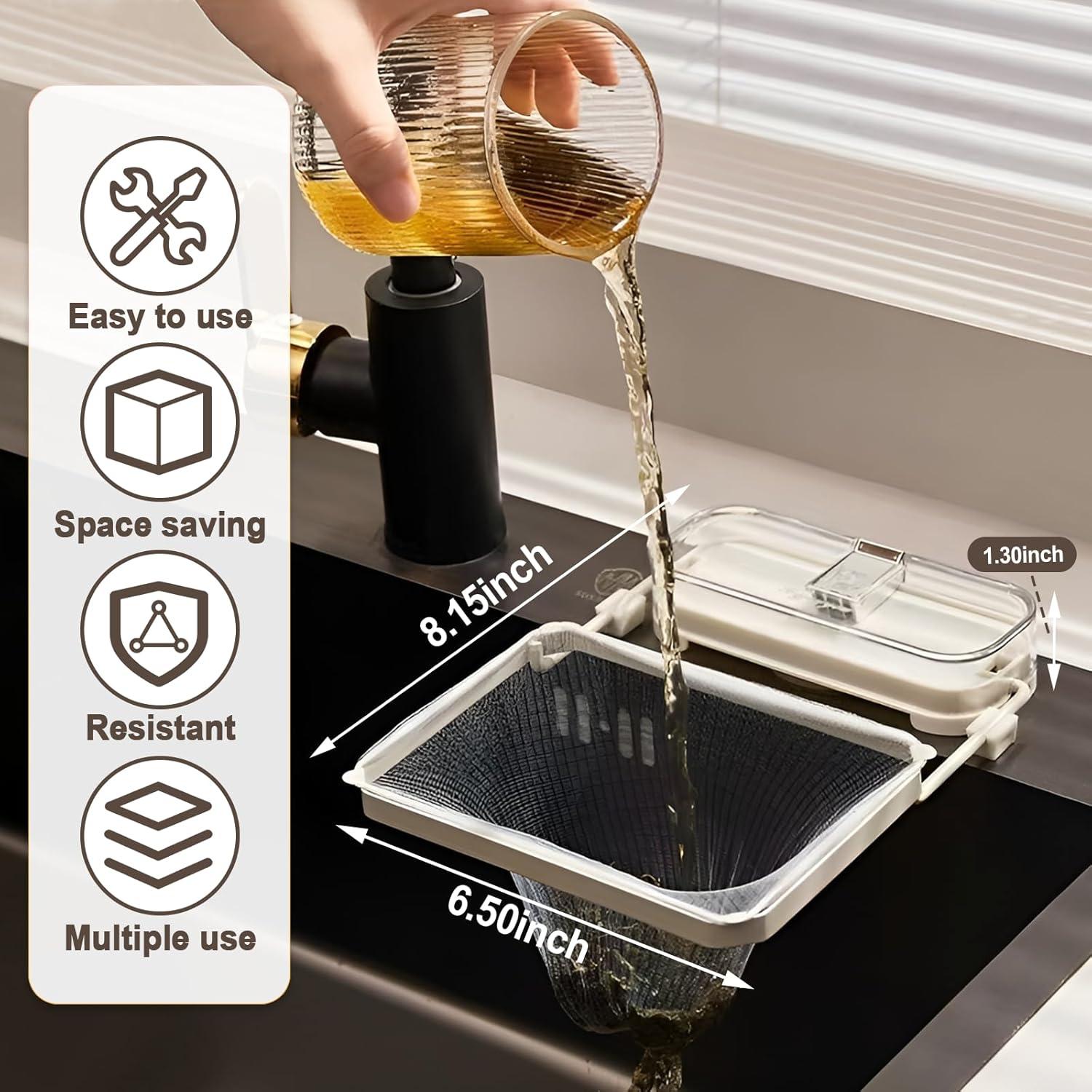 Colador de Fregadero con Ventosa Wshxjzyay 50 Bolsas Malla