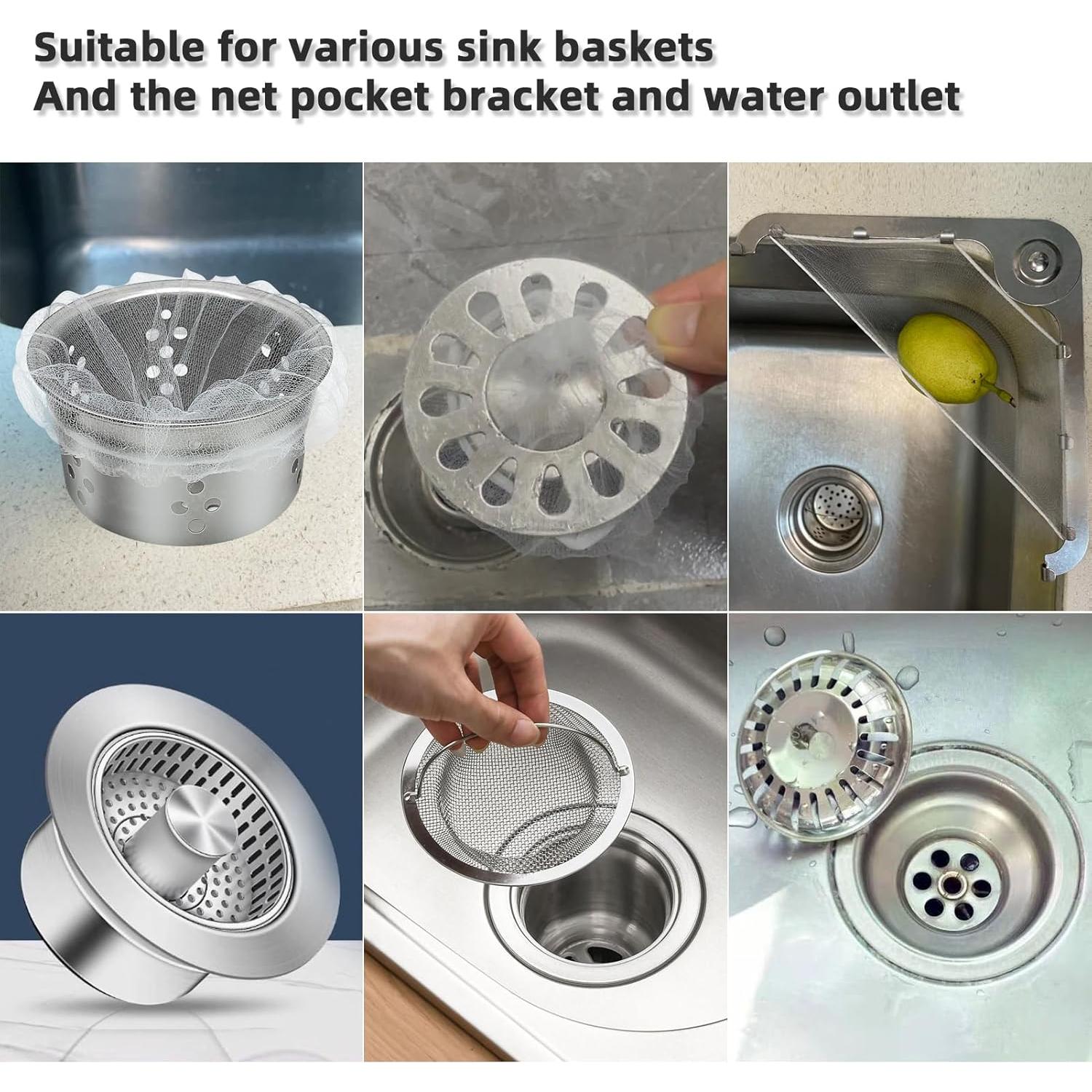 Bolsa Filtrante Desechable XMALL 200 PCS para Fregaderos