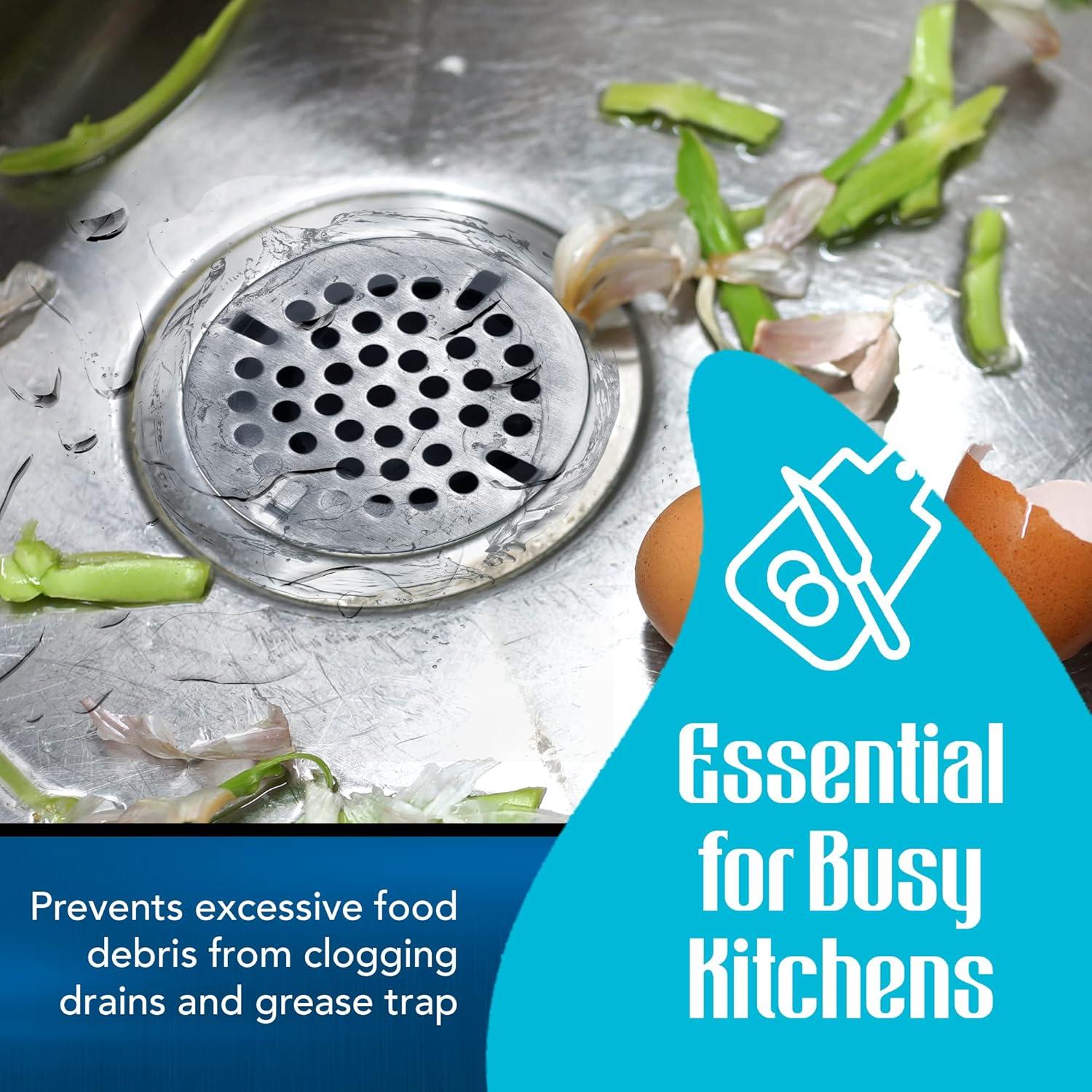 Colador de Fregadero BioKleen 3.5" Acero Inoxidable Duradero