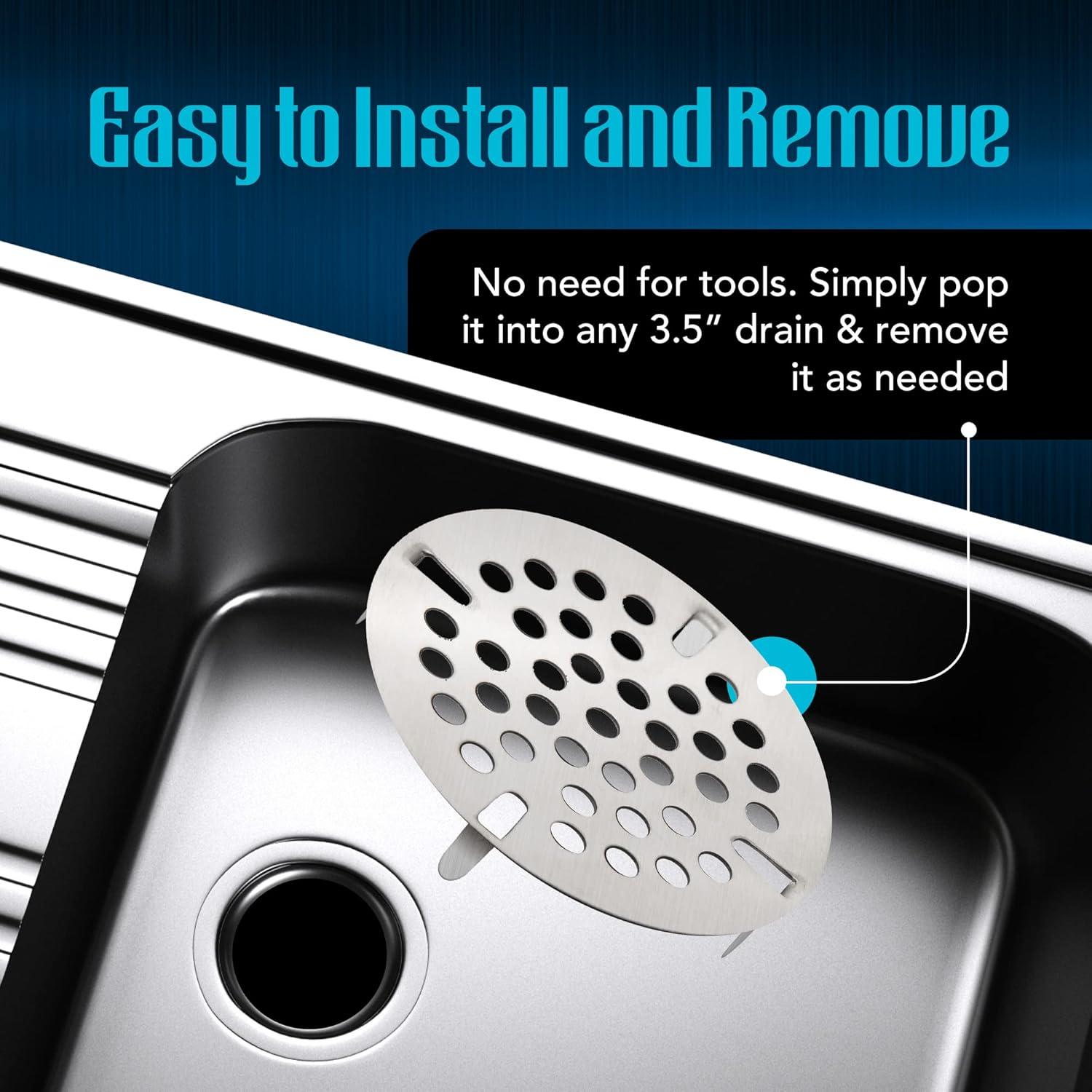 Colador de Fregadero BioKleen 3.5" Acero Inoxidable Duradero