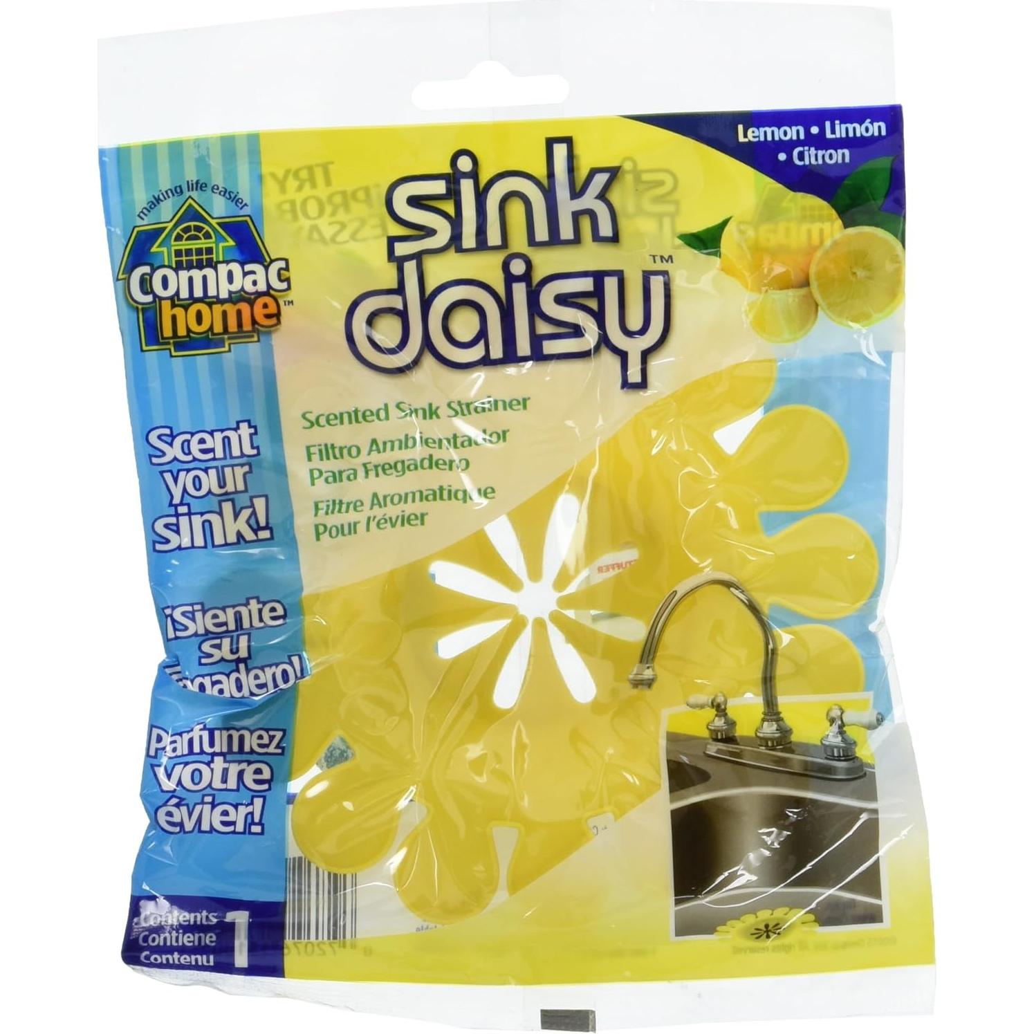 Colador de Fregadero Compac Daisy Aroma Limón 6 Unidades