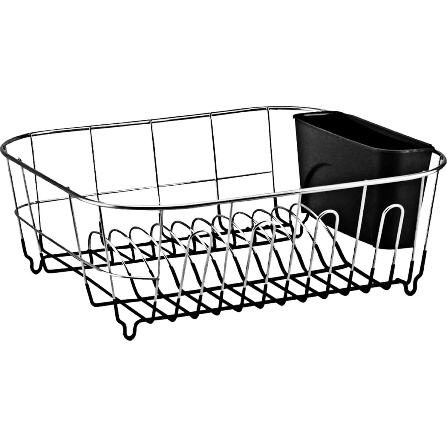 Escurridor de Platos Pequeño Neat-O Acero Cromado Negro