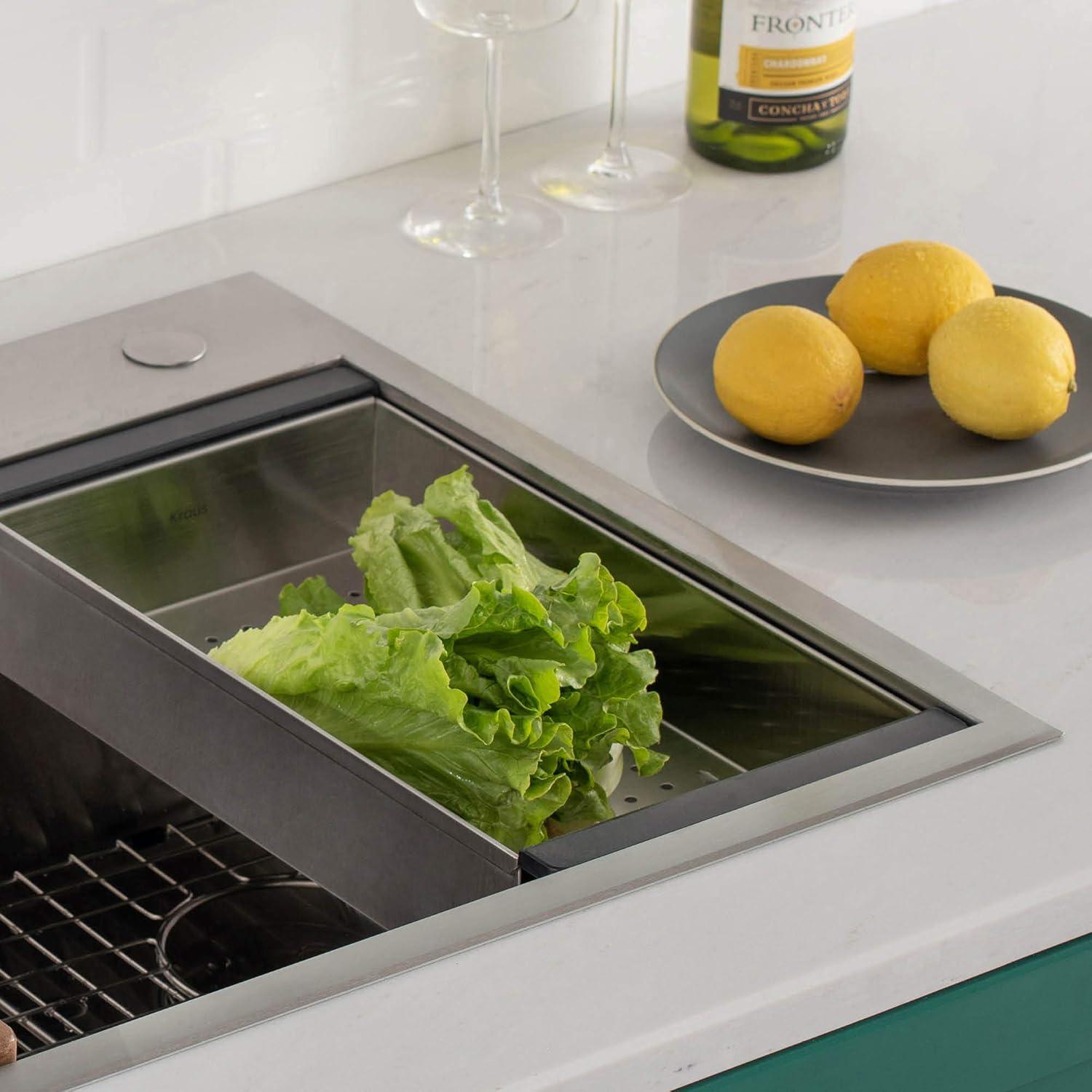 Colador de Acero Inoxidable KRAUS CS-6 para Fregadero