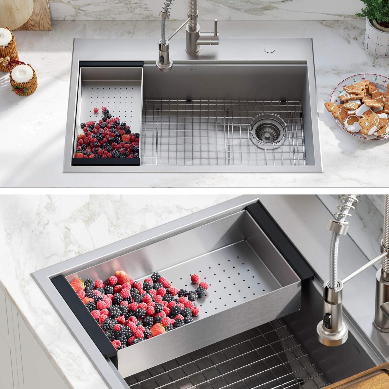 Colador de Acero Inoxidable KRAUS CS-6 para Fregadero