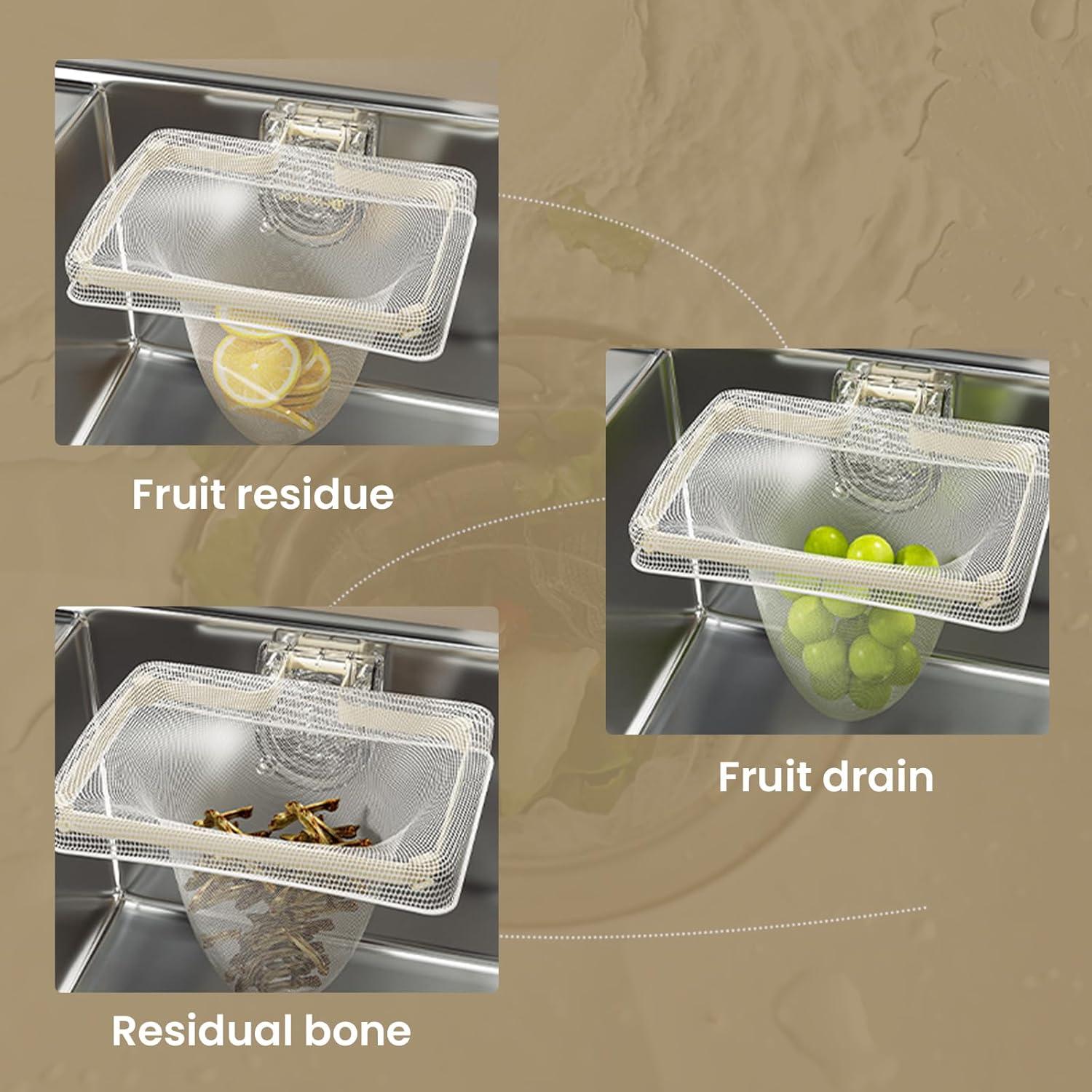 Colador de Fregadero NAJIESUN con Ventosa y 50 Bolsas