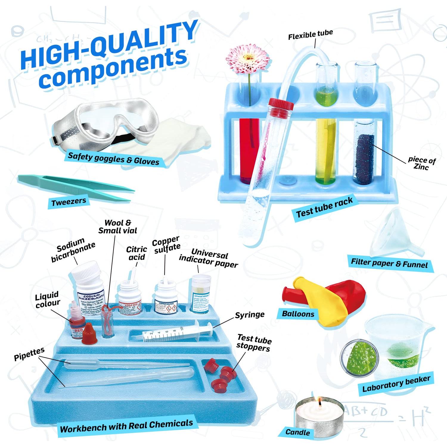 Kit de Química WILD! Science - 50 Experimentos para Niños 8+