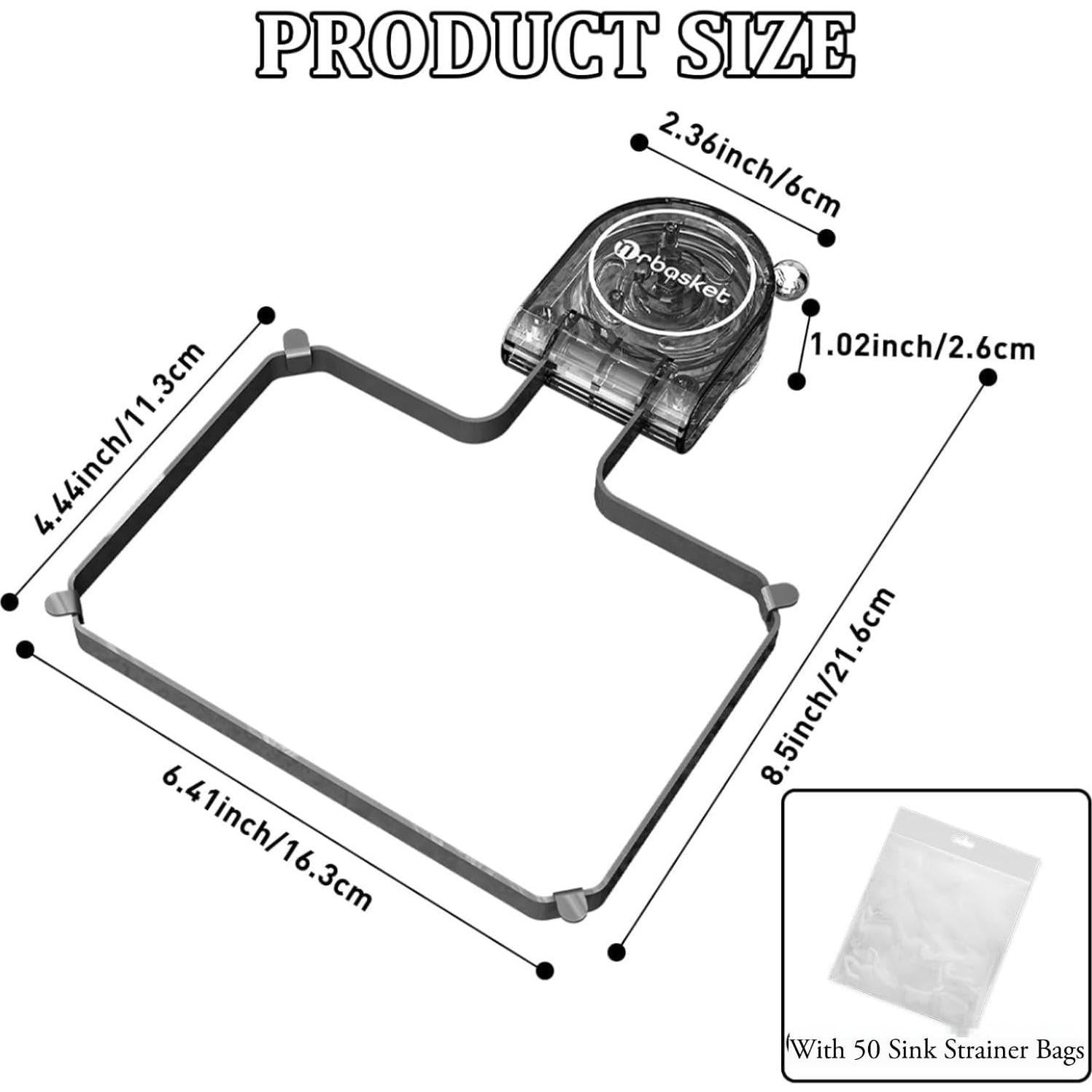 Colador de Fregadero QIEPOMI con Bolsa de Malla 50 Unidades