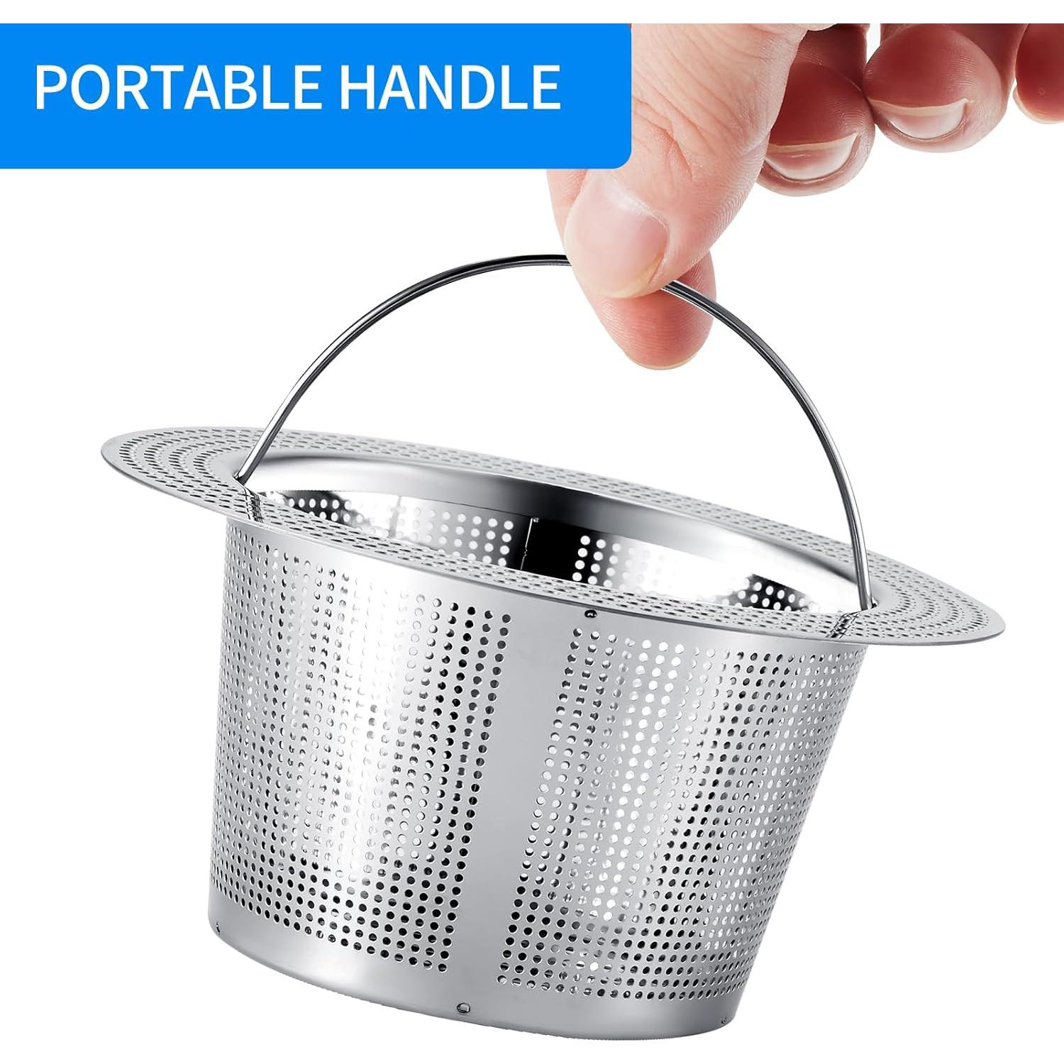 Colador de Drenaje de Fregadero Xonusin Acero Inoxidable 2 Pzas