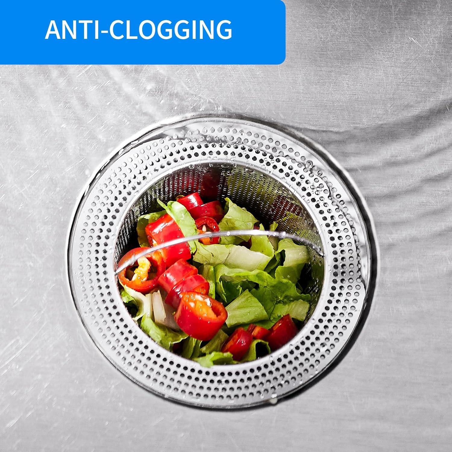 Colador de Drenaje de Fregadero Xonusin Acero Inoxidable 2 Pzas