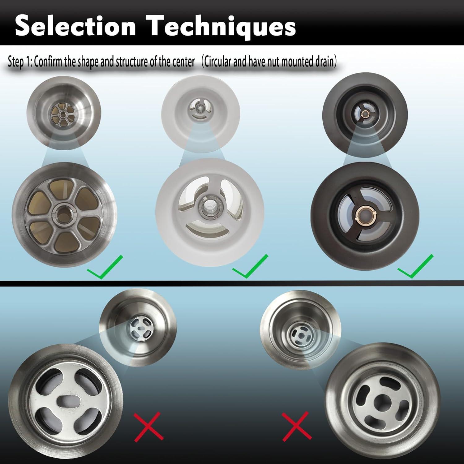 Canasta de Drenaje TGEOND Blanca 8.89 cm con Tapón de Latón