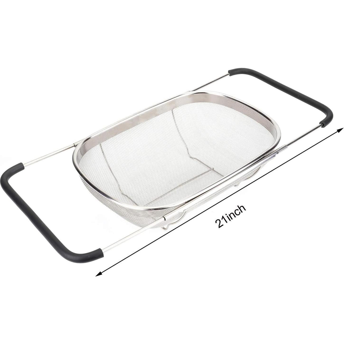 Colador Ovalado Suwimut 2 Piezas Acero Inoxidable 34,8x23,9cm