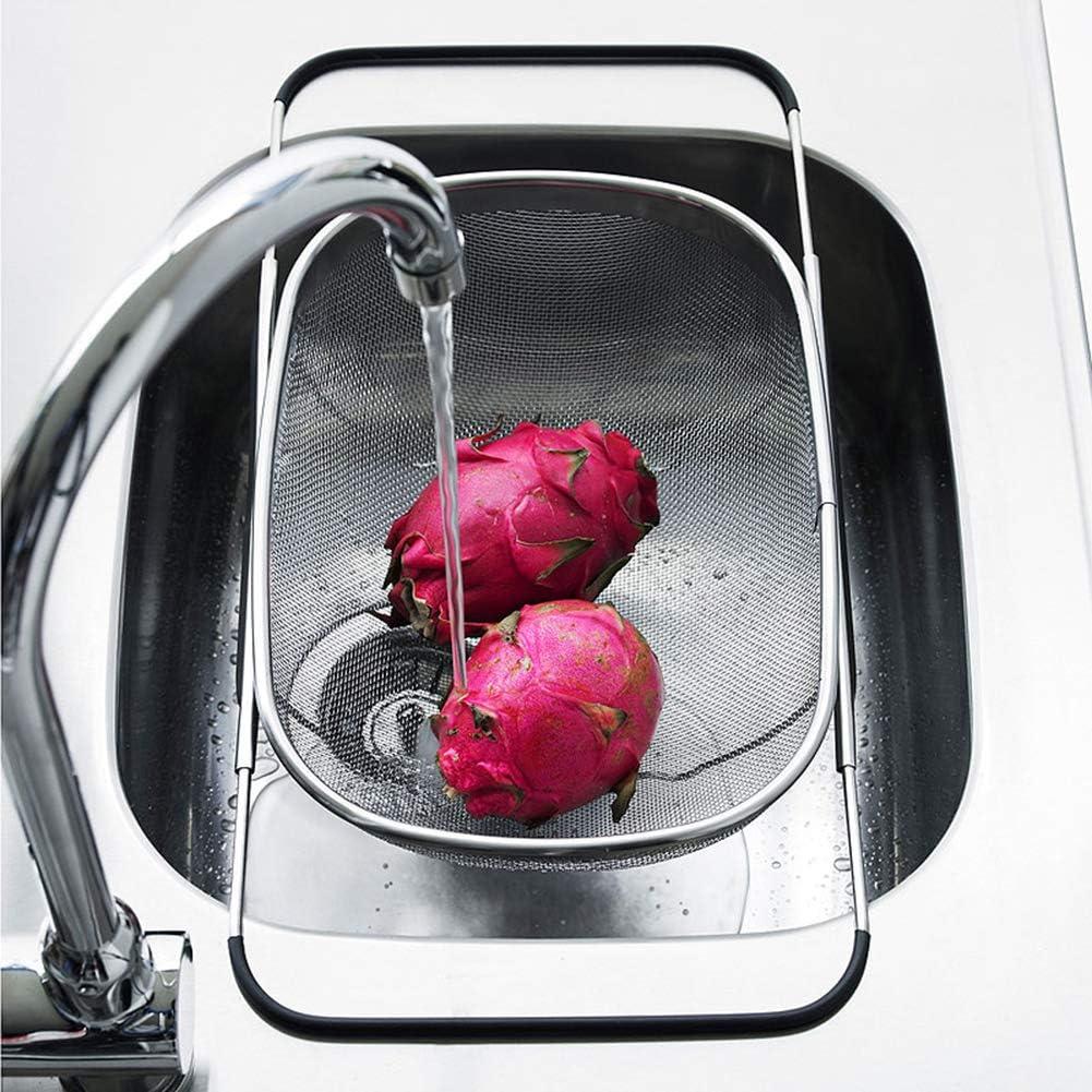 Colador Ovalado Suwimut 2 Piezas Acero Inoxidable 34,8x23,9cm