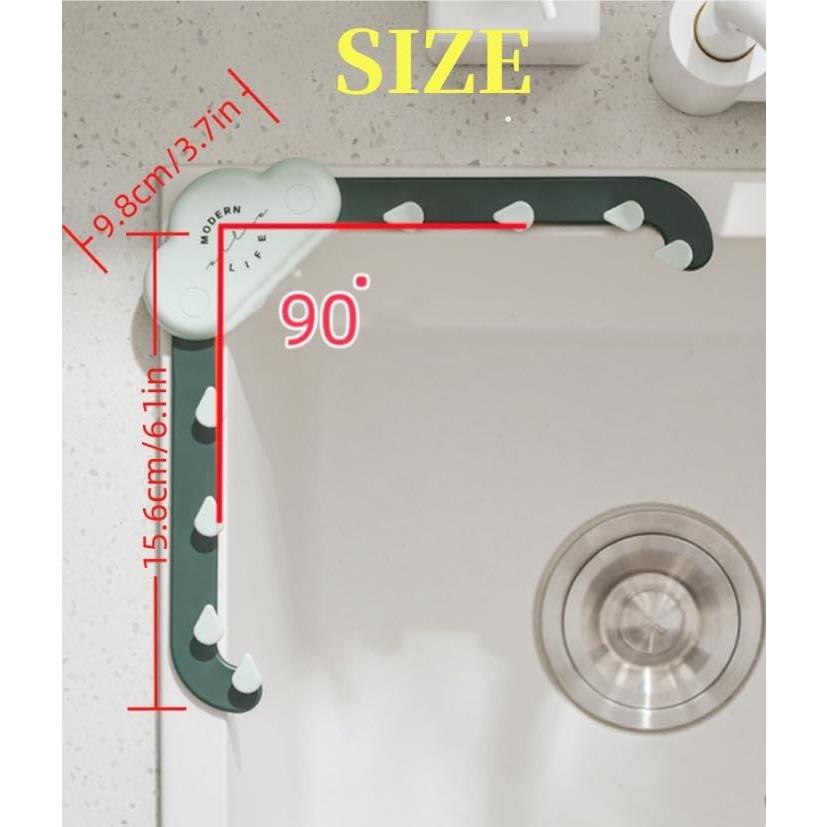 Colador de esquina para fregadero QIMMYGS + 100 bolsas desechables