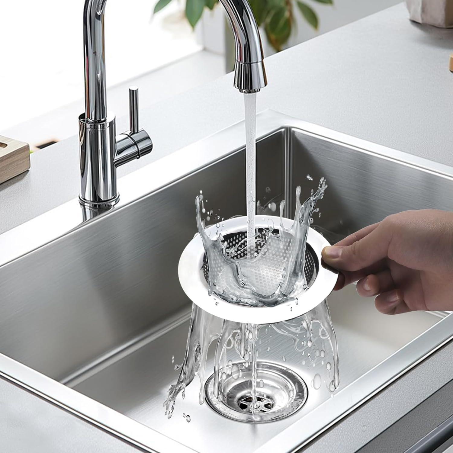 Juego de 3 coladores de acero inoxidable TKYZMS 11.2 cm