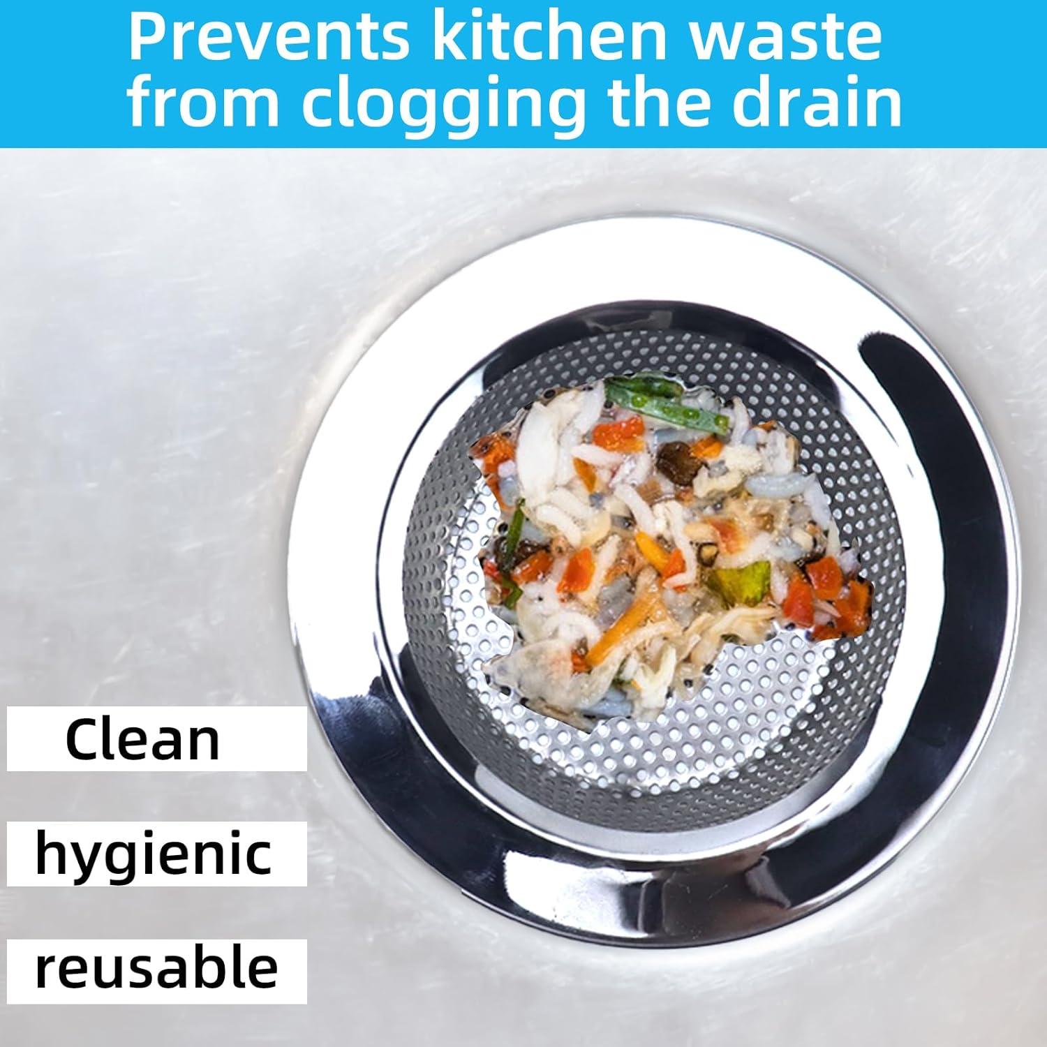 Juego de 3 coladores de acero inoxidable TKYZMS 11.2 cm