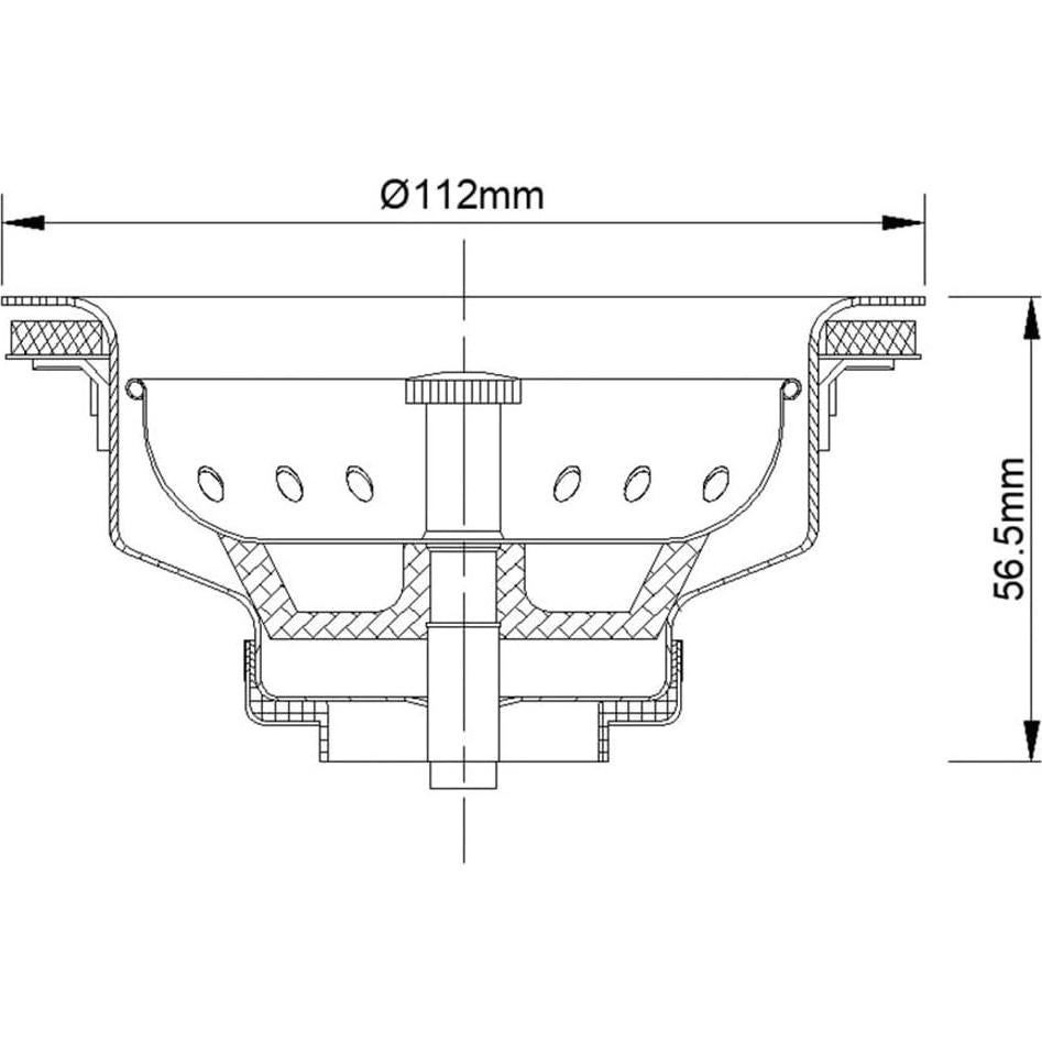 KONE Drenaje de Fregadero 8,89 cm Acero Inoxidable Duradero