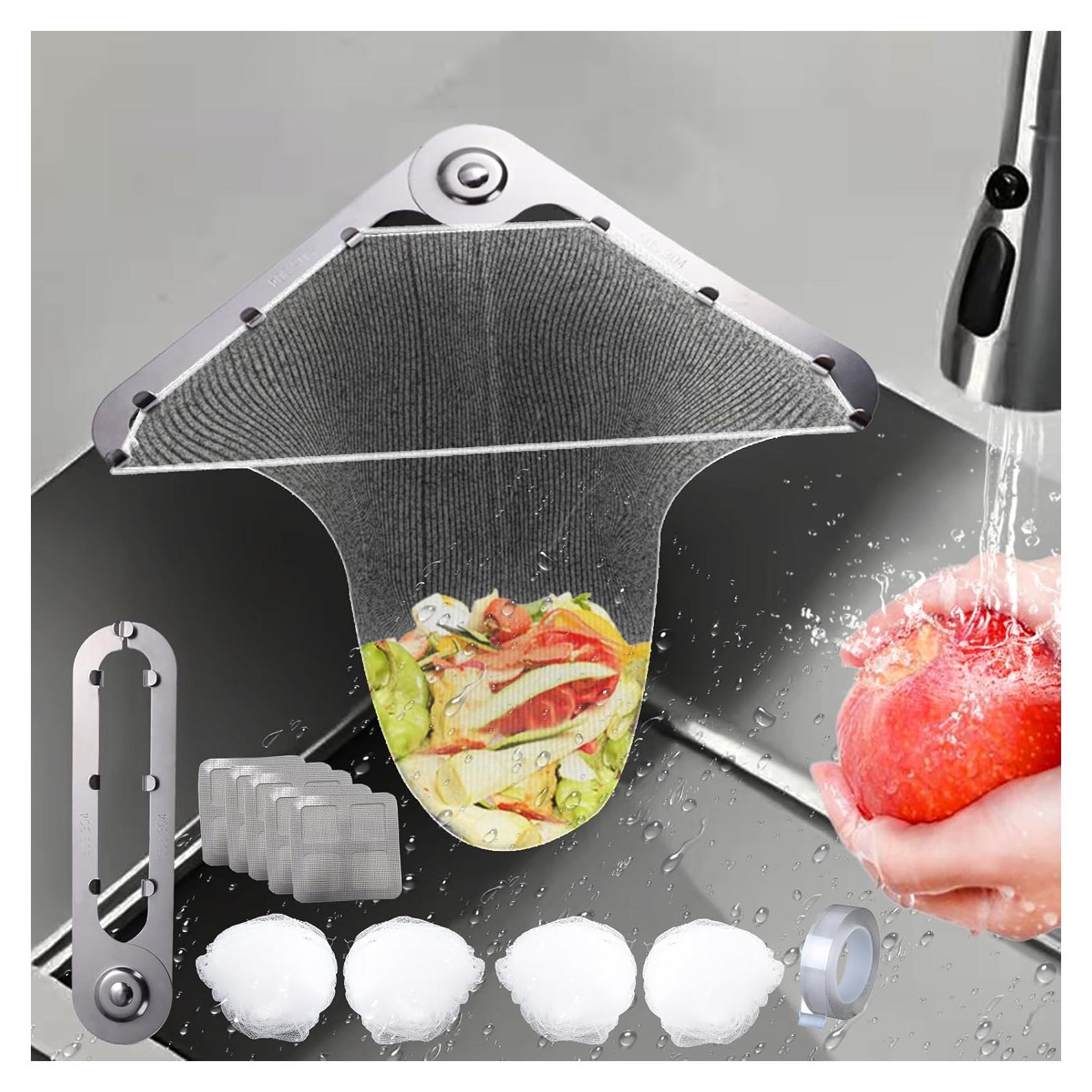 Colador de Fregadero SzGnays con 206 Bolsas Desechables