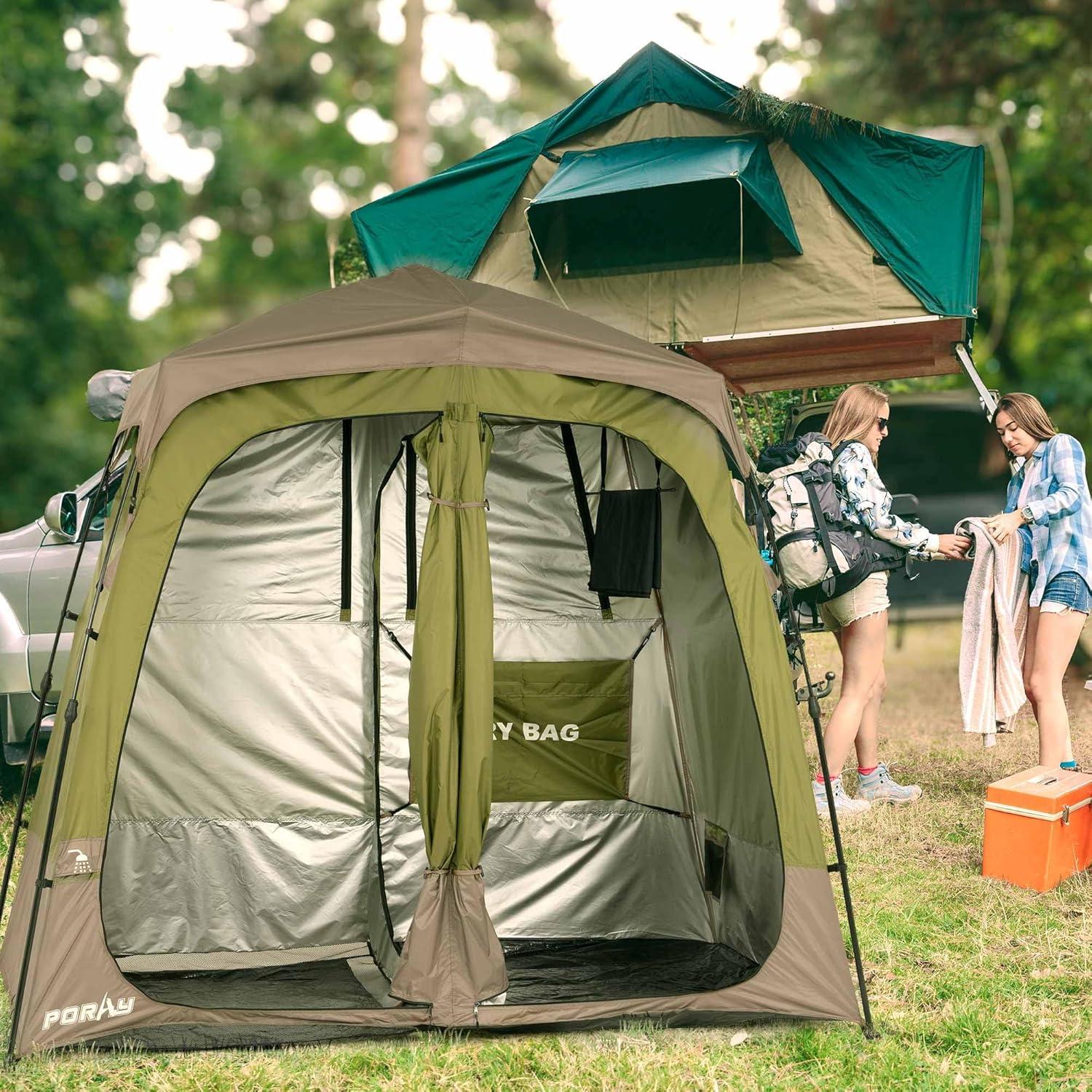 Tienda de Ducha Camping porayhut BATH 2 Habitaciones Verde