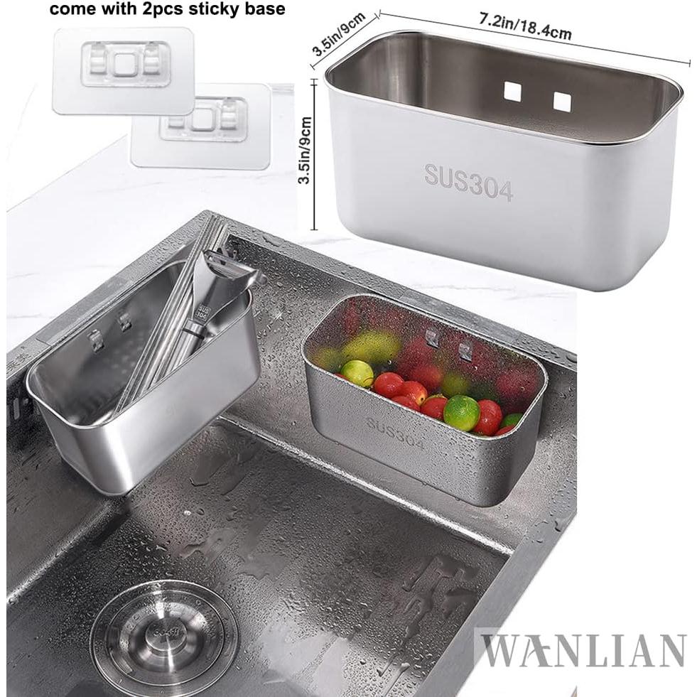 Colador de Acero Inoxidable WANLIAN para Fregadero 18x8 cm