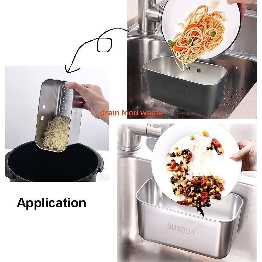 Colador de Acero Inoxidable WANLIAN para Fregadero 18x8 cm