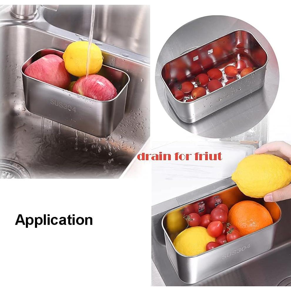 Colador de Acero Inoxidable WANLIAN para Fregadero 18x8 cm