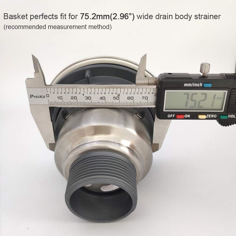Canasta de desagüe GZILA 75.7mm Acero Inoxidable 304