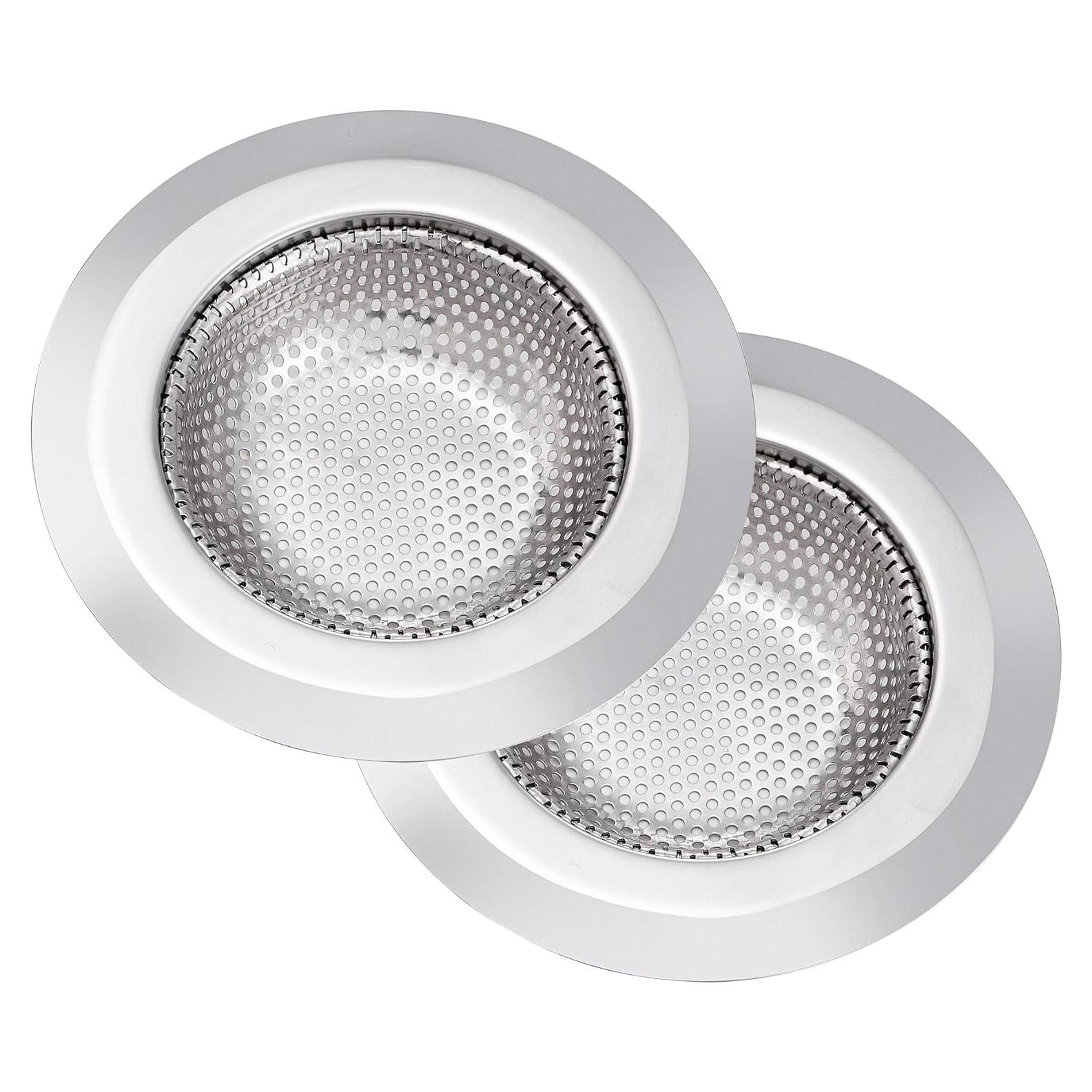 Juego de 2 coladores de acero inoxidable Anviiopu 11,43 cm