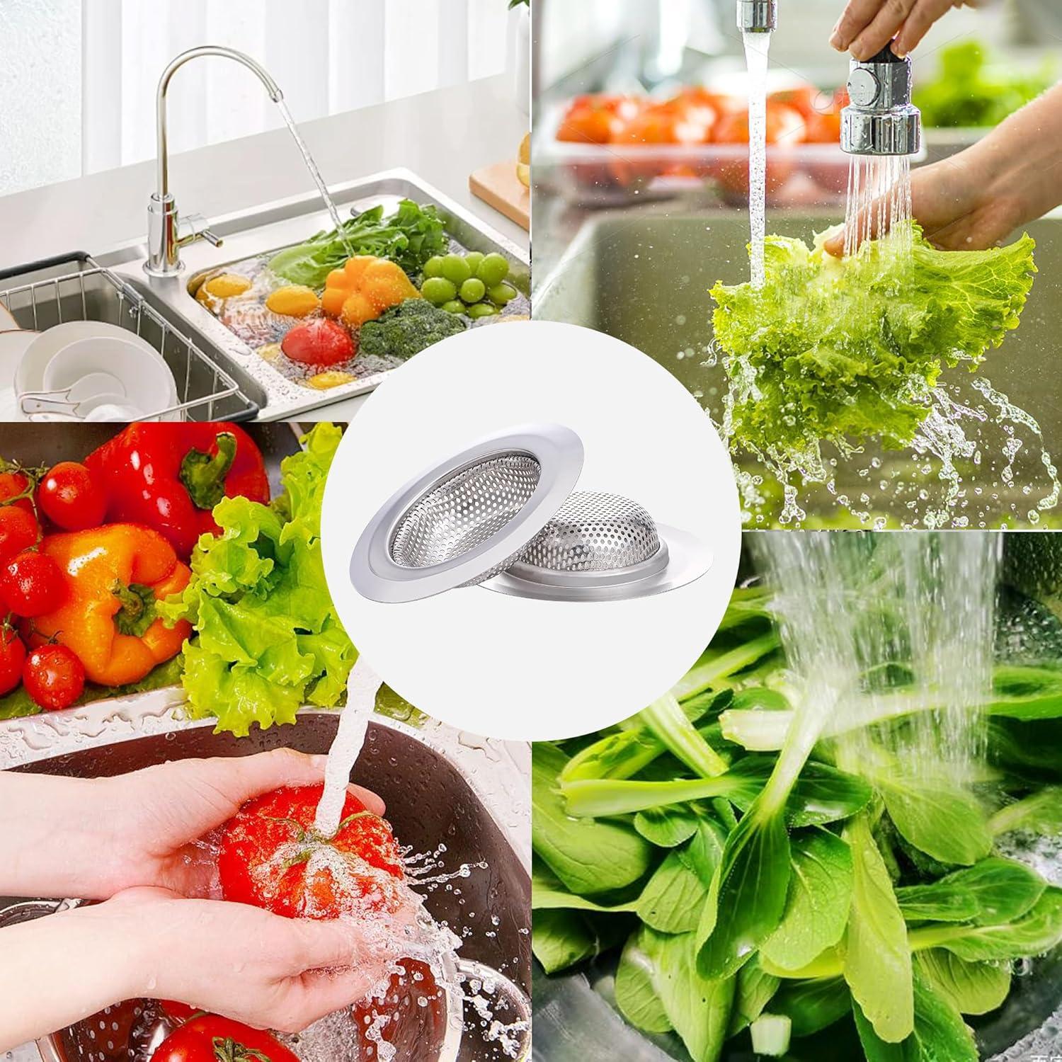 Juego de 2 coladores de acero inoxidable Anviiopu 11,43 cm