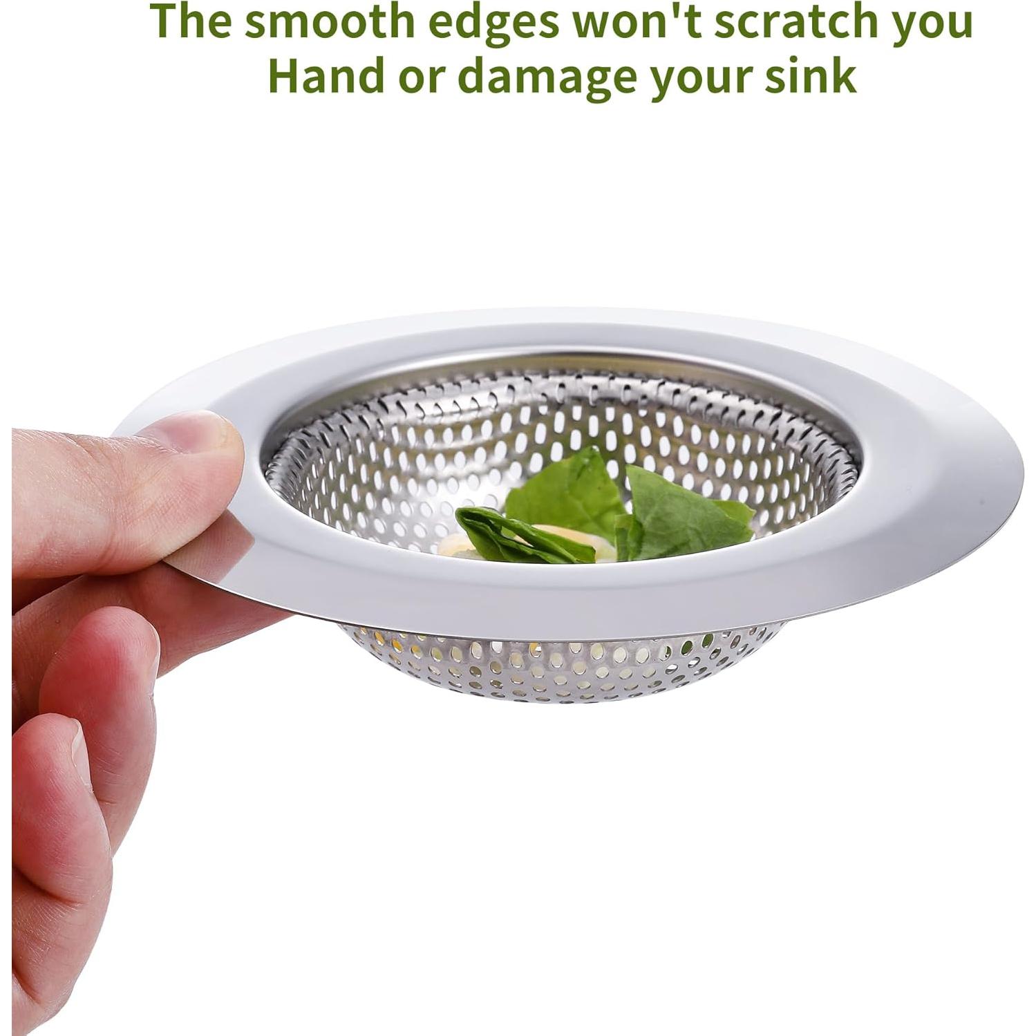 Juego de 2 coladores de acero inoxidable Anviiopu 11,43 cm